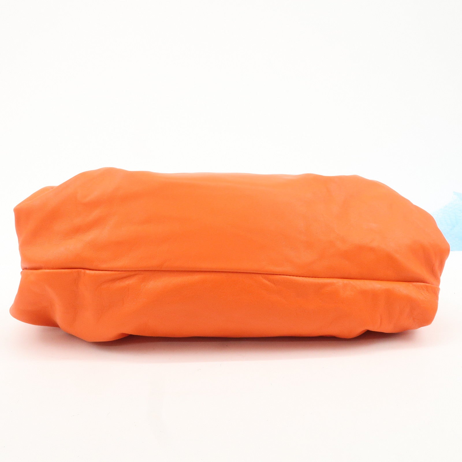 LOEWE Anagram Leather Nappa Aire Hand Shoulder Bag Orange Used