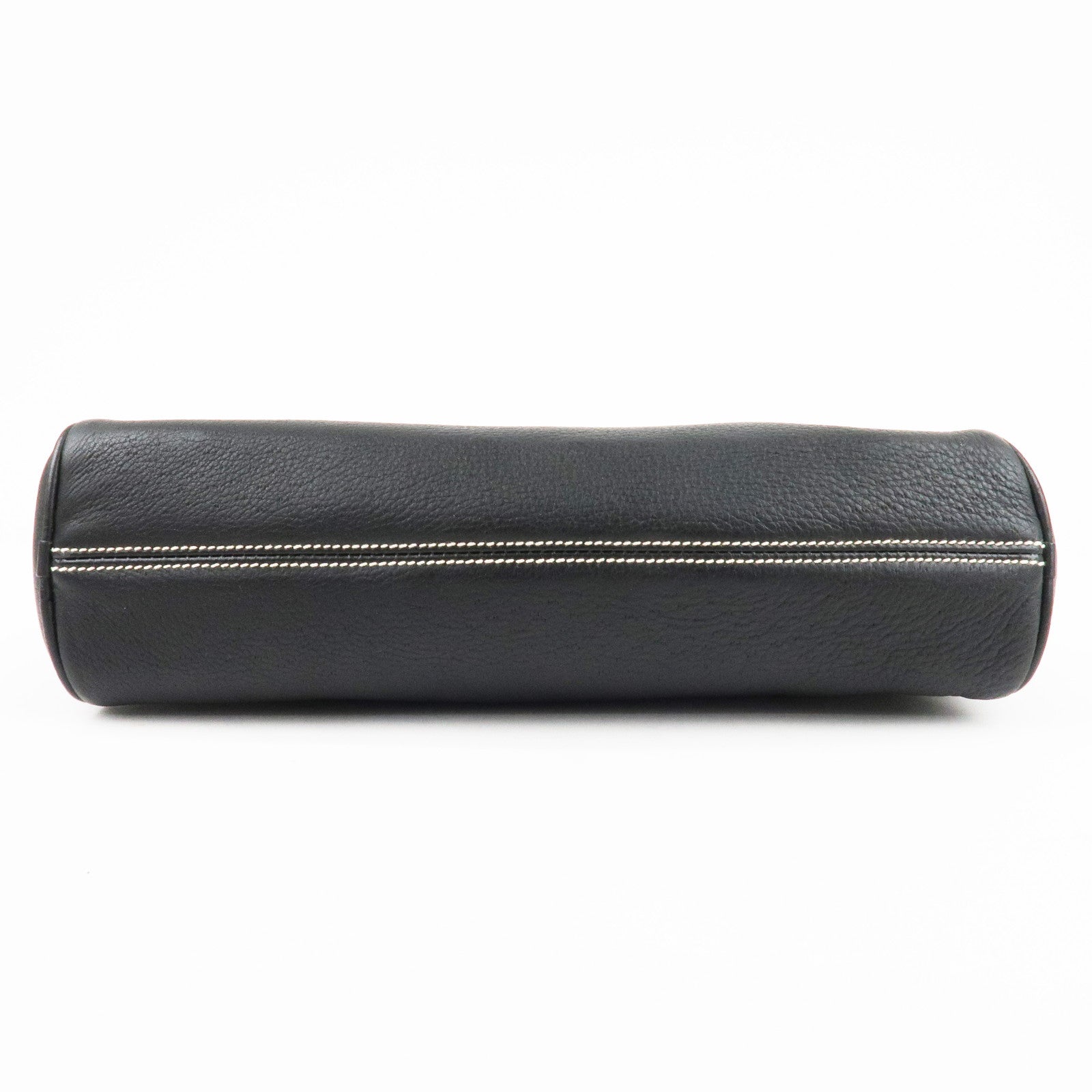 Salvatore Ferragamo Gancini Leather Shoulder Bag AF-21 3754 Used