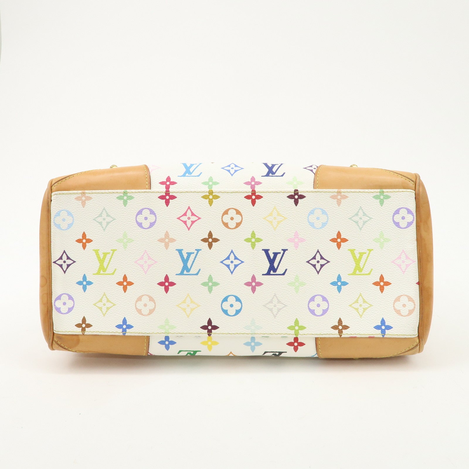 Louis Vuitton Monogram Multicolor Claudia Hand Bag Blanc M40193 Used