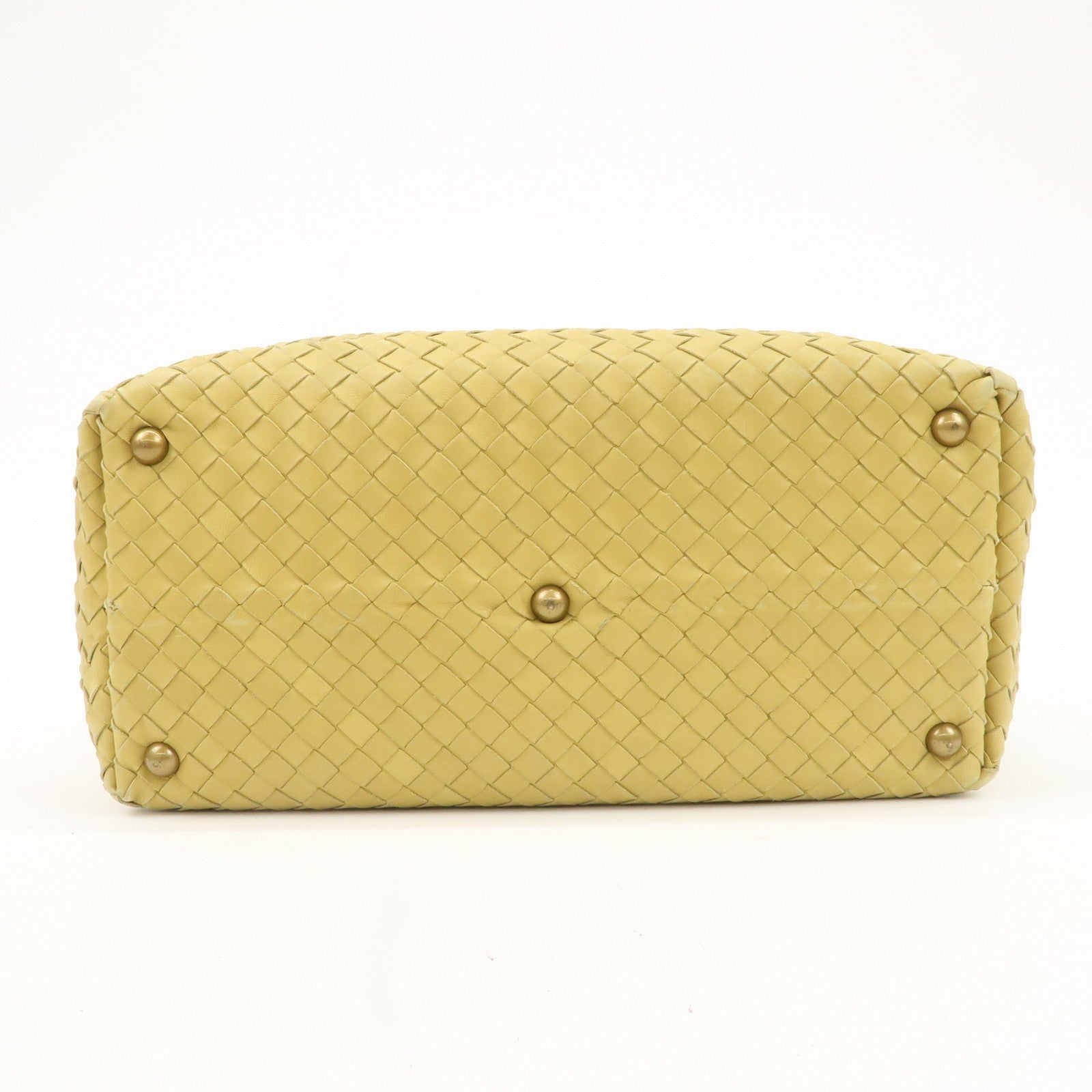 BOTTEGA VENETA Intrecciato Leather Montaigne Boston Bag 173398 Used