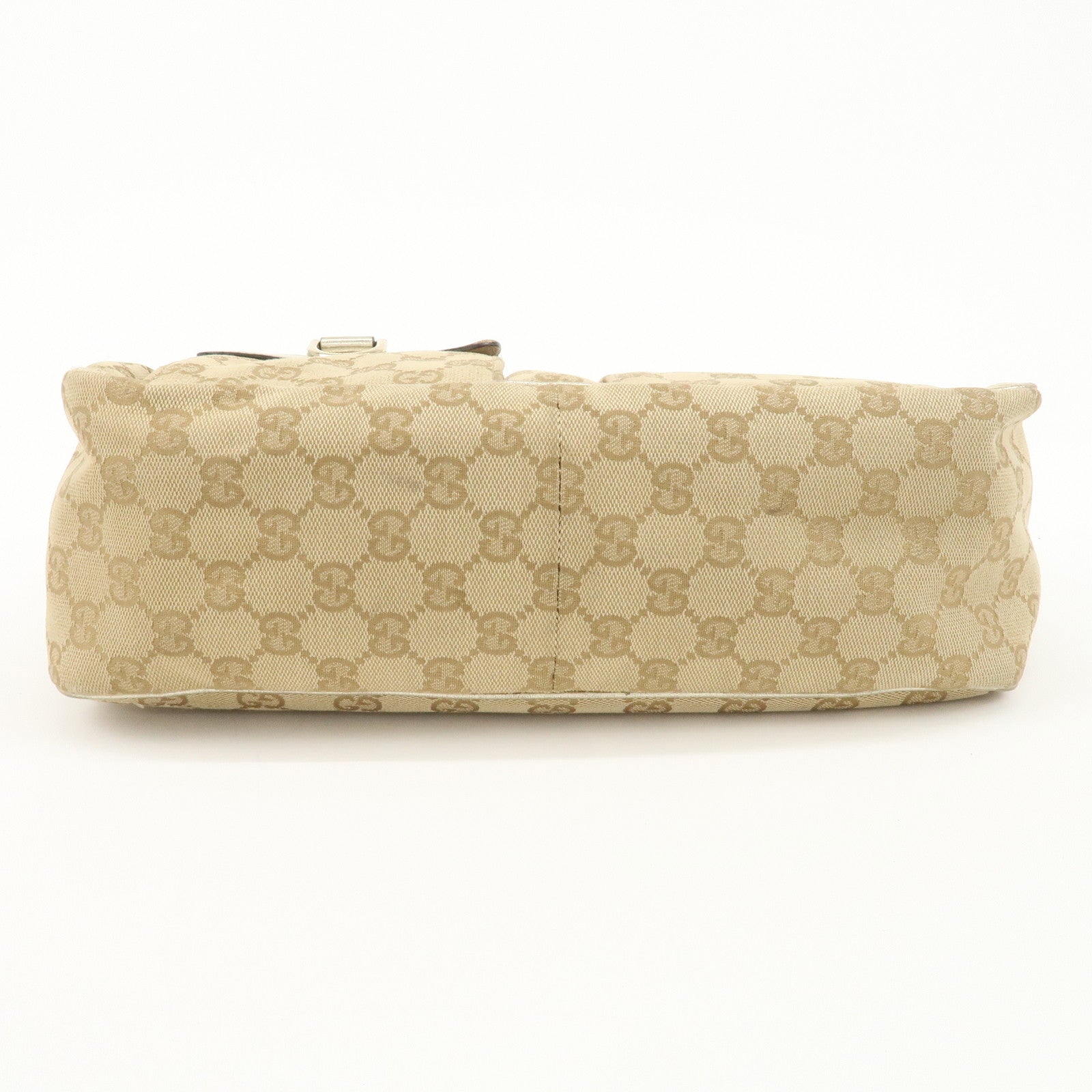 GUCCI GG Canvas Leather Shoulder Bag 153025 Used