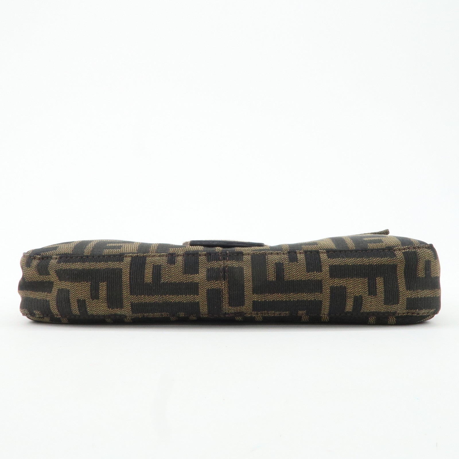 FENDI Mamma Baguette Zucca Canvas Leather Shoulder Bag 26424 Used