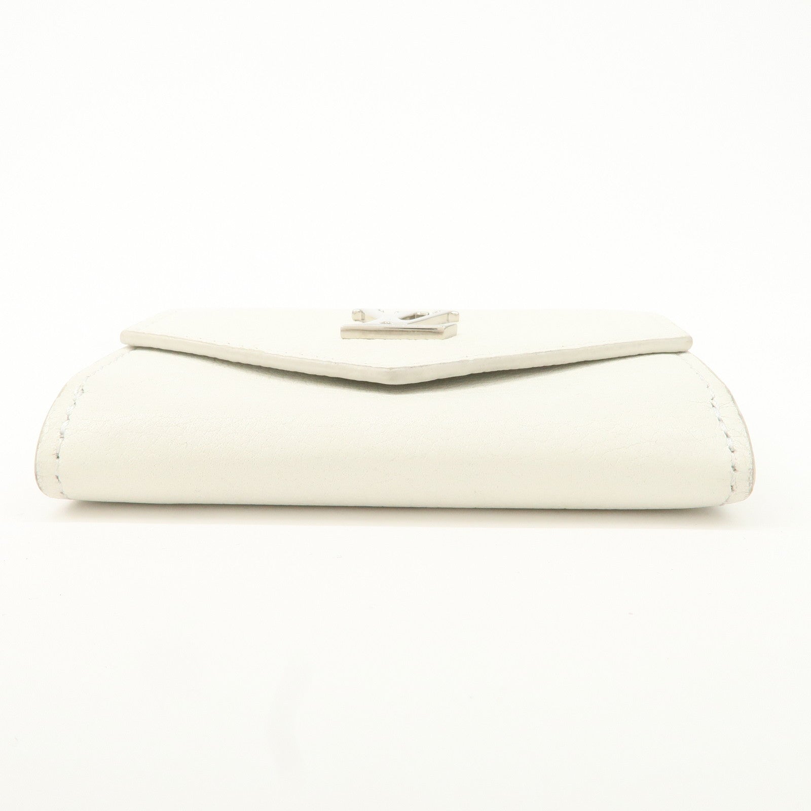 Louis Vuitton Portefeuille Lock Mini Wallet White M68482 Used