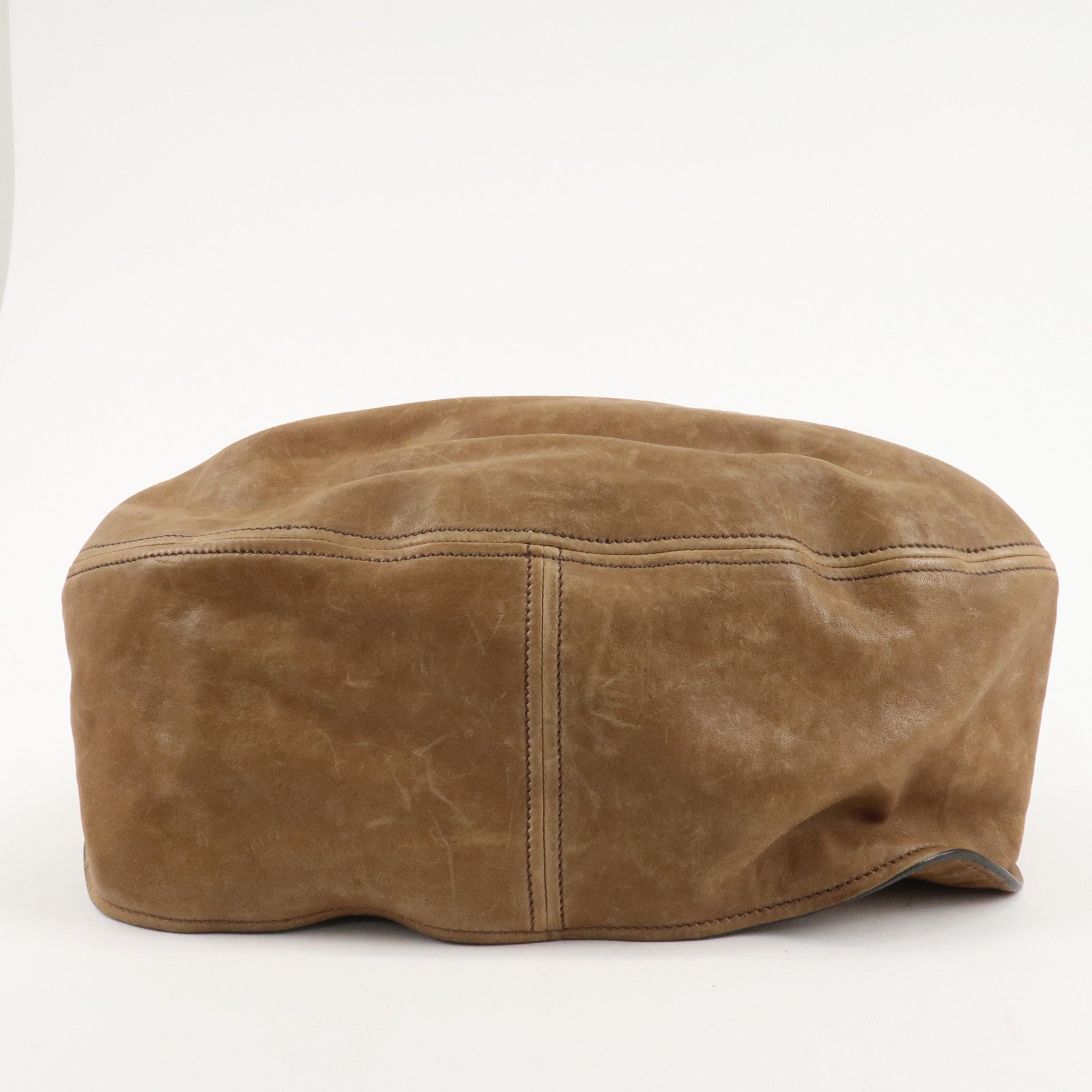 MIU MIU Leather 2Way Bag Hand Bag Shoulder Bag Brown Gold HDW Used