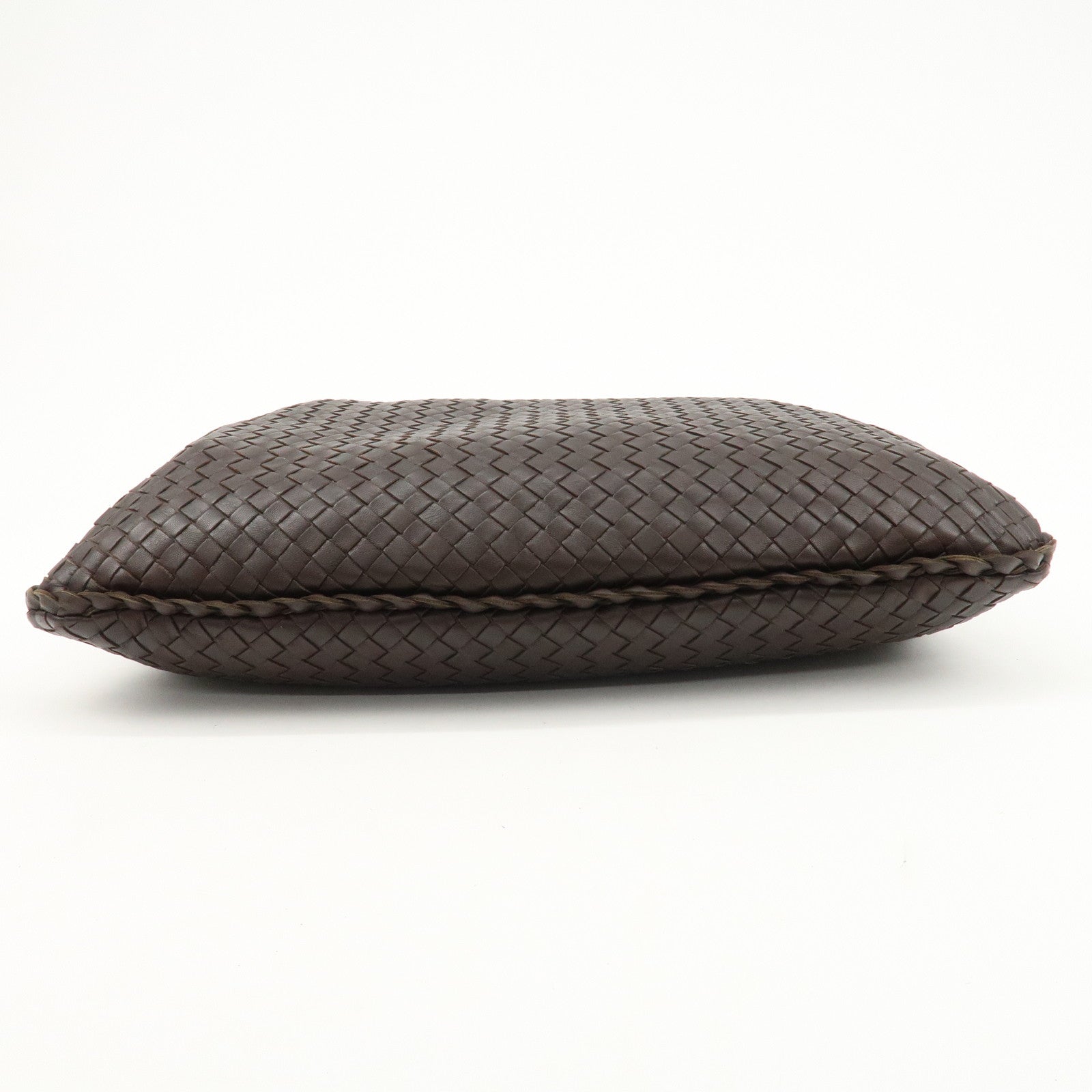 BOTTEGA VENETA Hobo Intrecciato Leather Shoulder Bag Brown 115654 Used