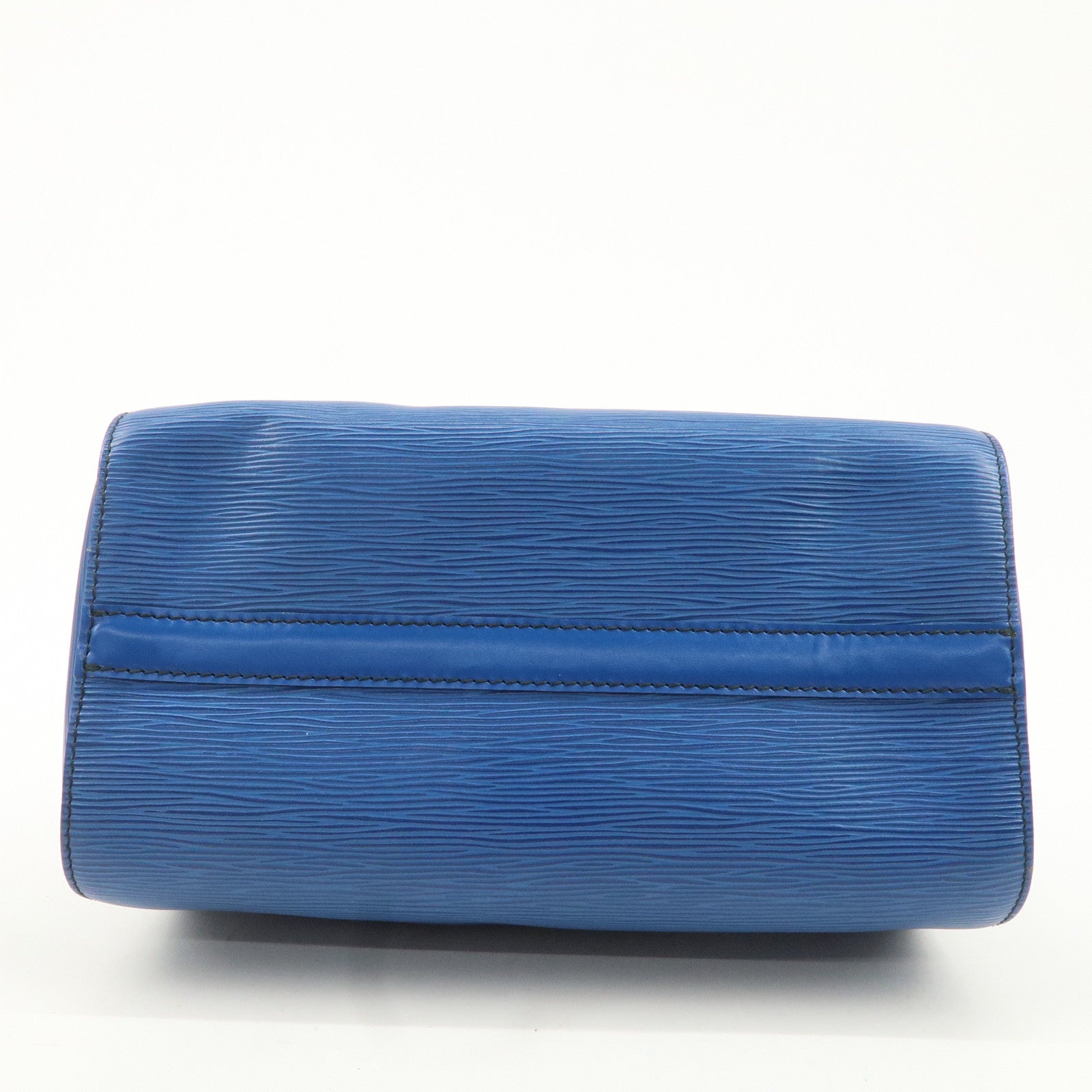 Louis Vuitton Epi Speedy 25 Hand Bag Boston Bag Blue M43015 Used