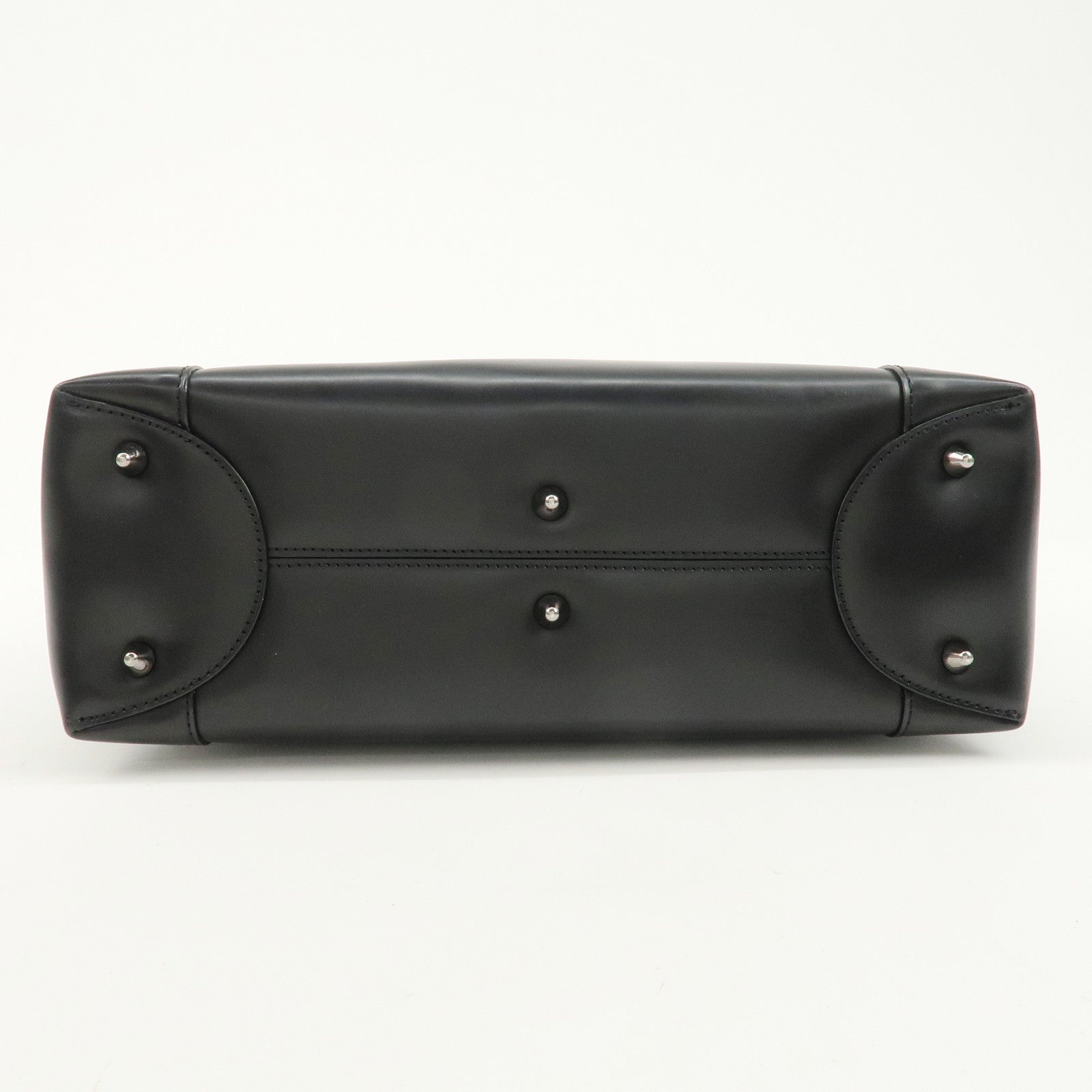 Christian Dior Maris Pearl Leather 2way Bag Hand Bag Black Used