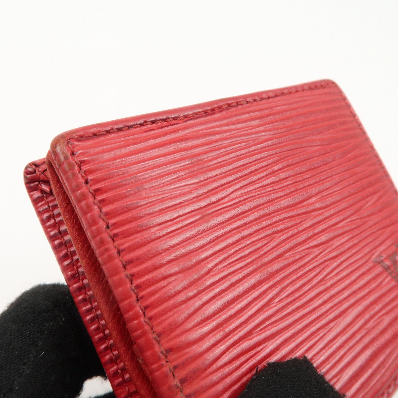 Set of 2 Louis Vuitton Epi Taiga Coin Case M63697 M30374 Used