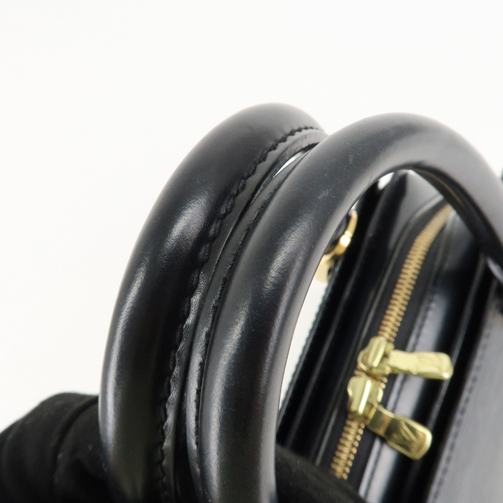 Louis Vuitton Epi Pont Neuf Hand Bag Gold HDW Noir Black M52052 Used