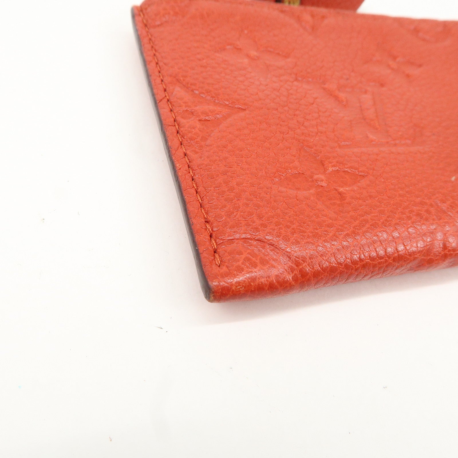 Louis Vuitton Monogram Empreinte Portefeuille Cerise Cion Case Used