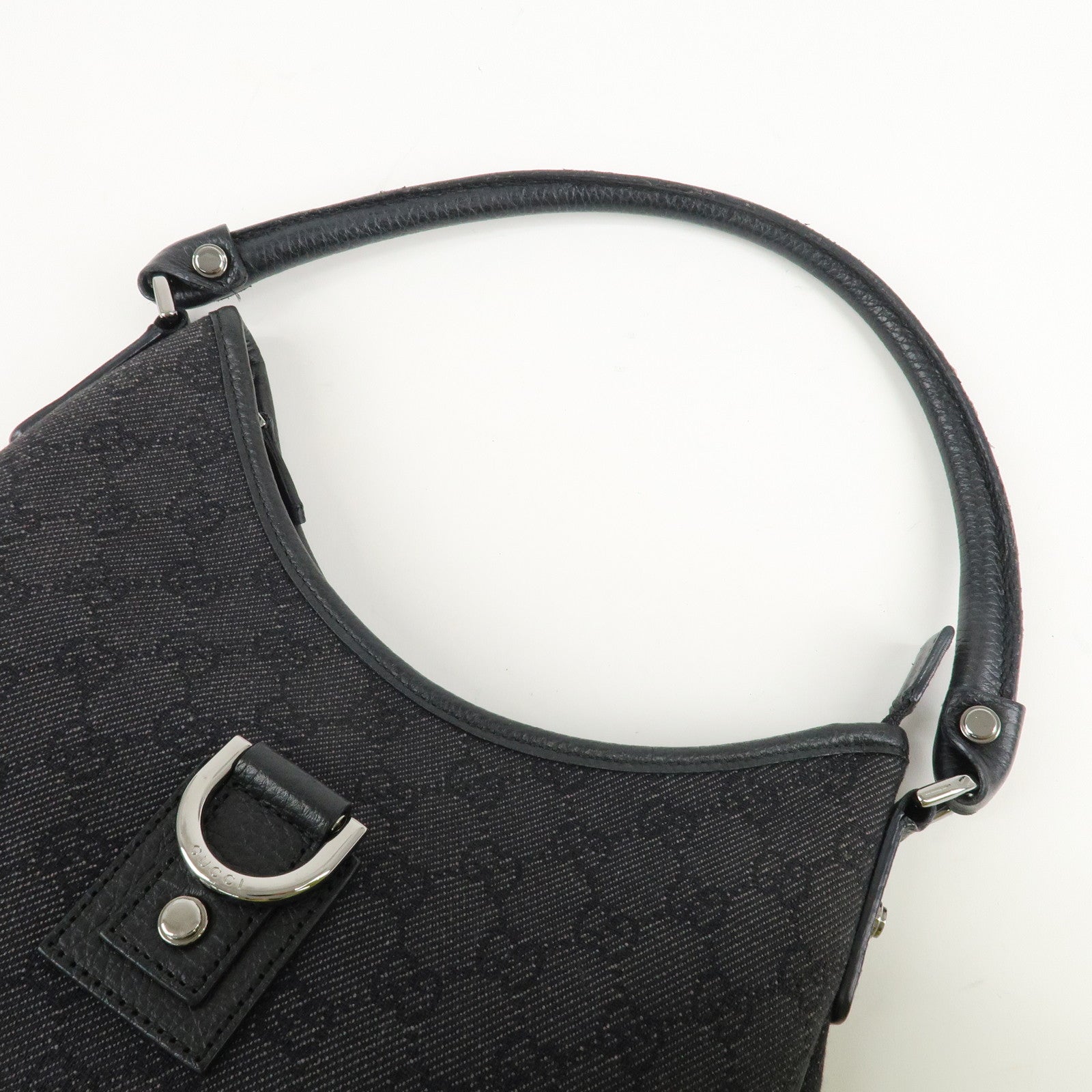 GUCCI Abbey GG Canvas Leather Shoulder Bag 268637 Used