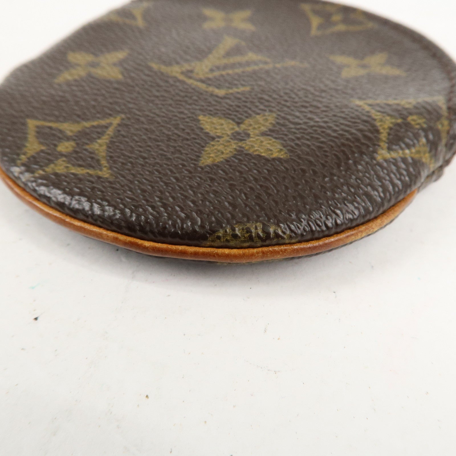 Set of2 Louis Vuitton Monogram Porte Monnaie Rond Coin Case M61926 Used