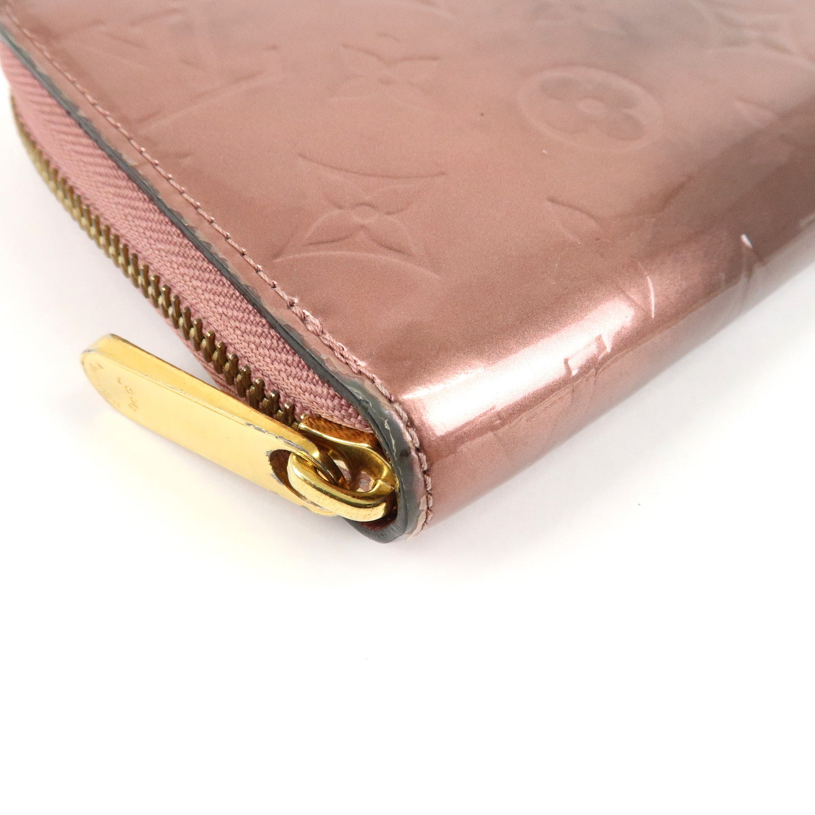 Louis Vuitton Monogram Vernis Zippy Long Wallet Used