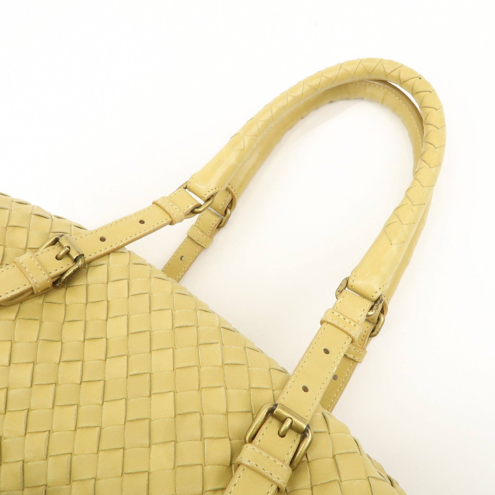 BOTTEGA VENETA Intrecciato Leather Montaigne Boston Bag 173398 Used
