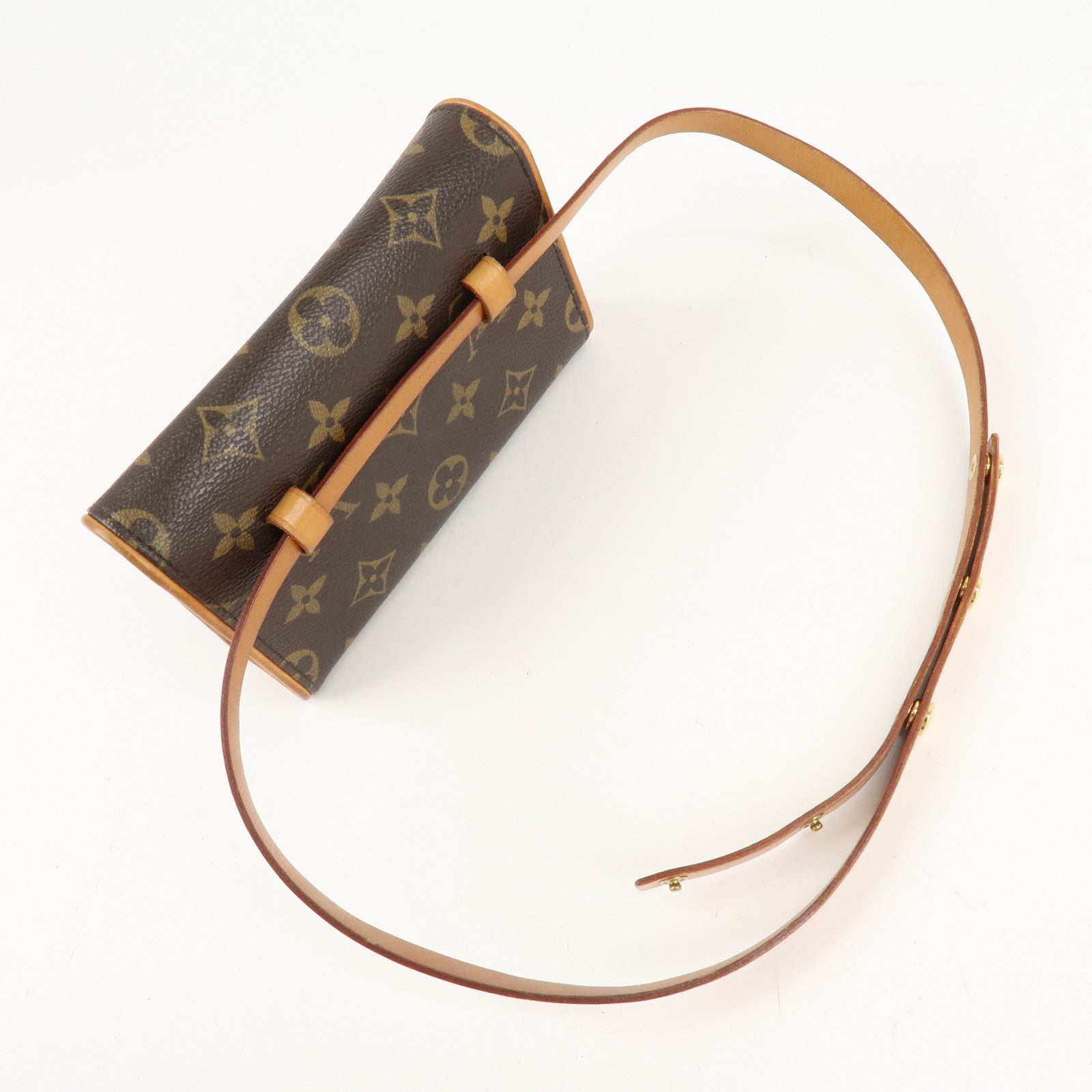 Louis Vuitton Monogram Pochette Florentine Waist Bag BeltXS M51855 Used