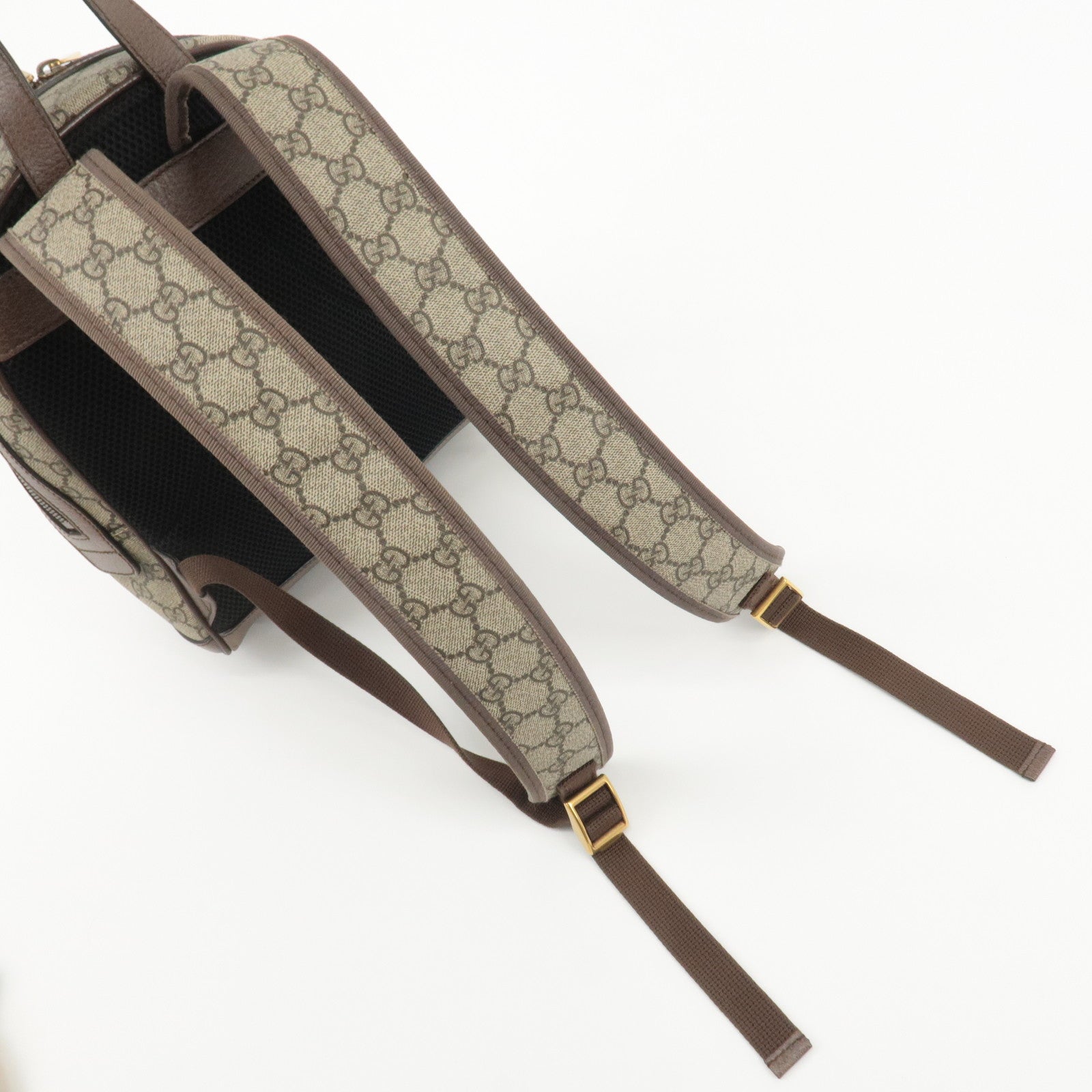 GUCCI Ophidia Sherry GG Supreme Leather Small Backpack 547965 Used