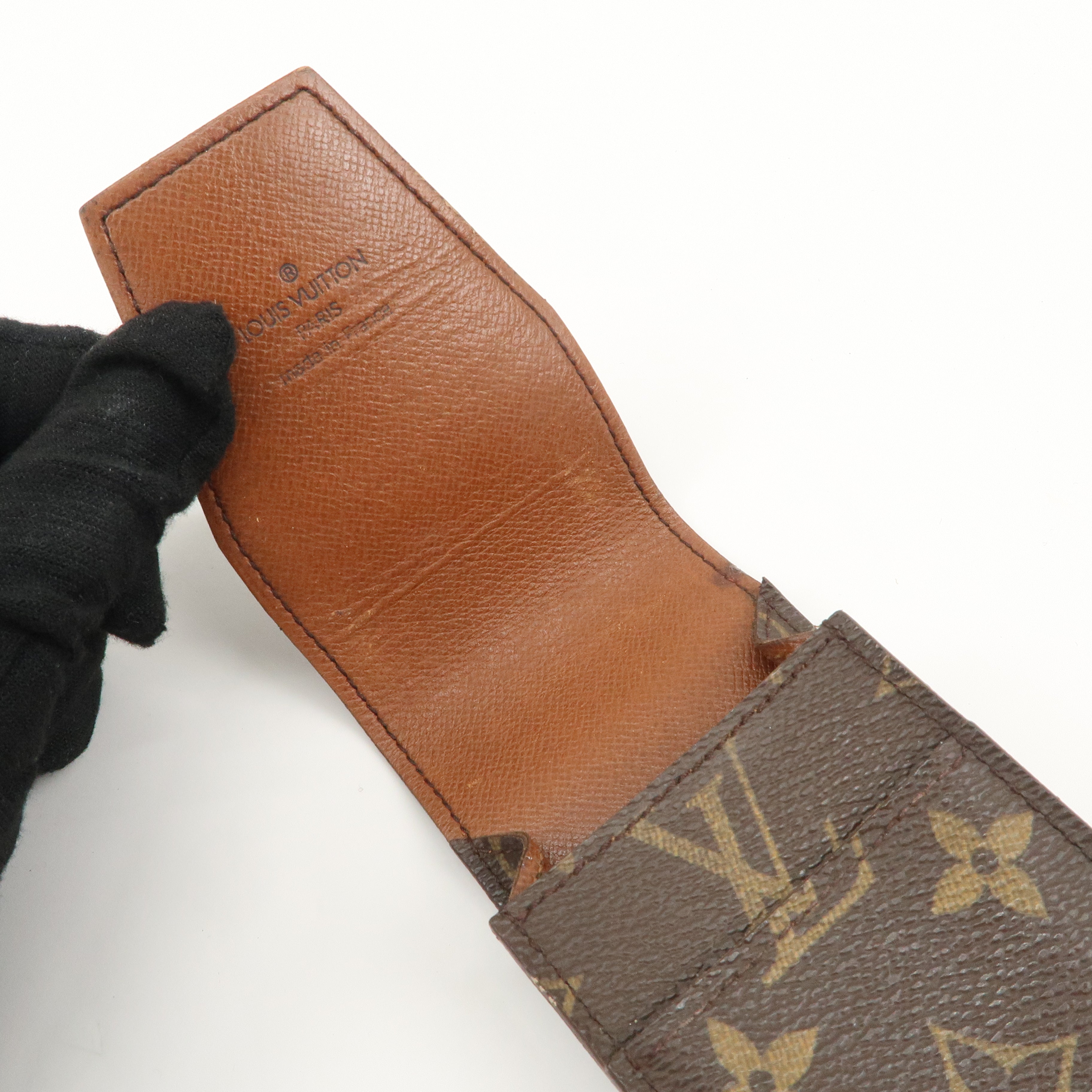 Authe Louis Vuitton Set of 3 Monogram Etui Garet Cigarette Case M63024 Used