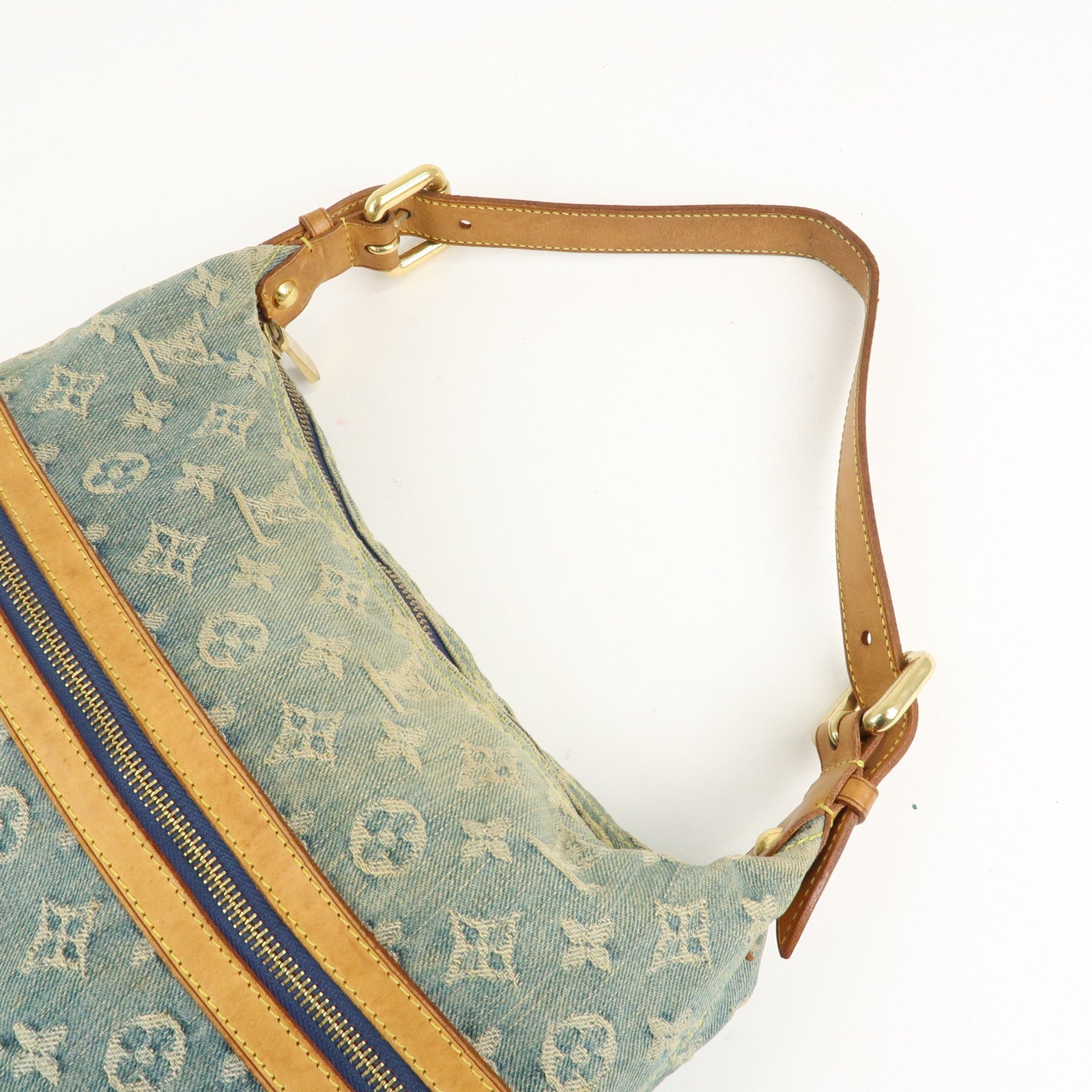 Louis Vuitton Monogram Denim Baggy GM Shoulder Bag M95048 Used