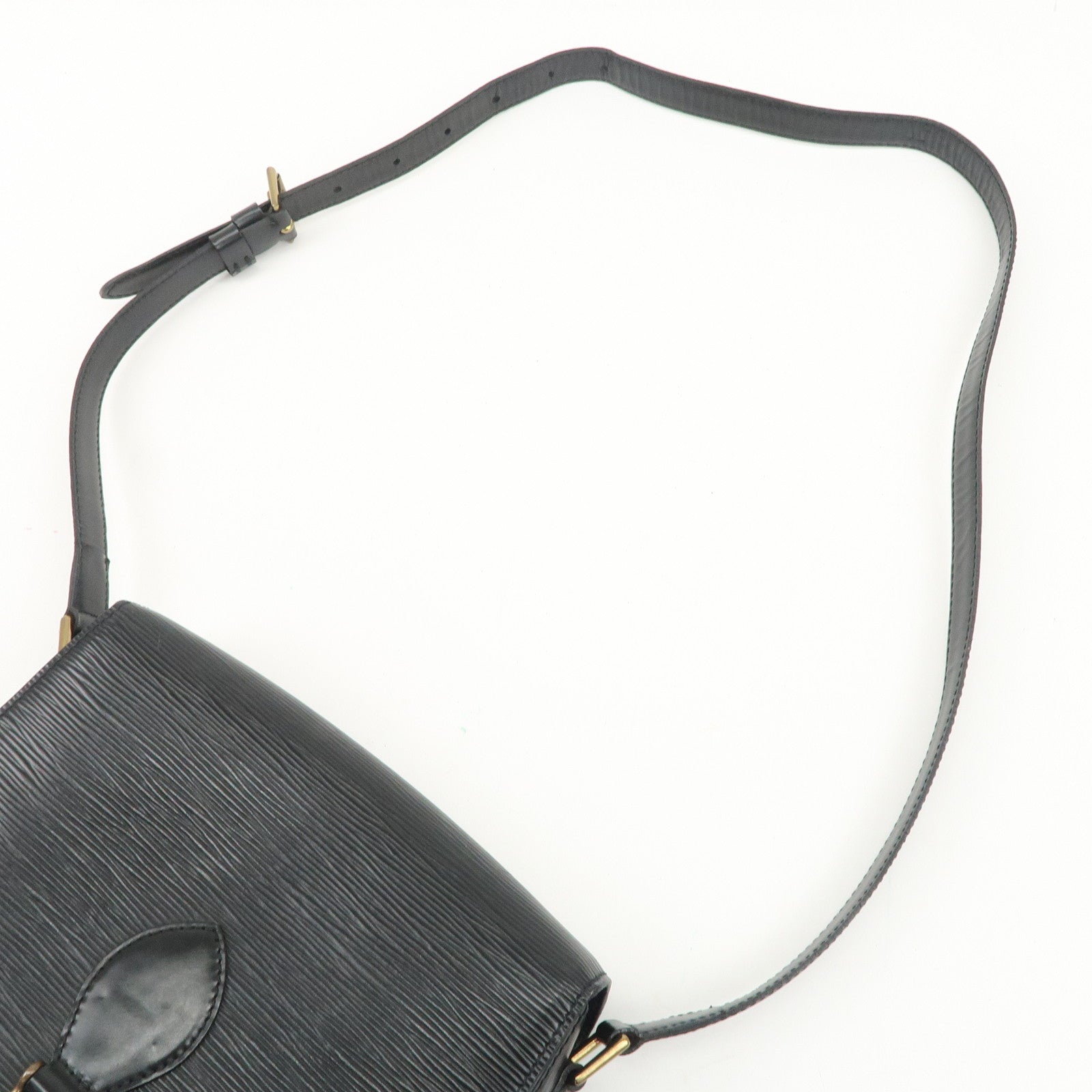 Louis Vuitton Epi Saint Cloud Shoulder Bag Black Noir M52192 Used