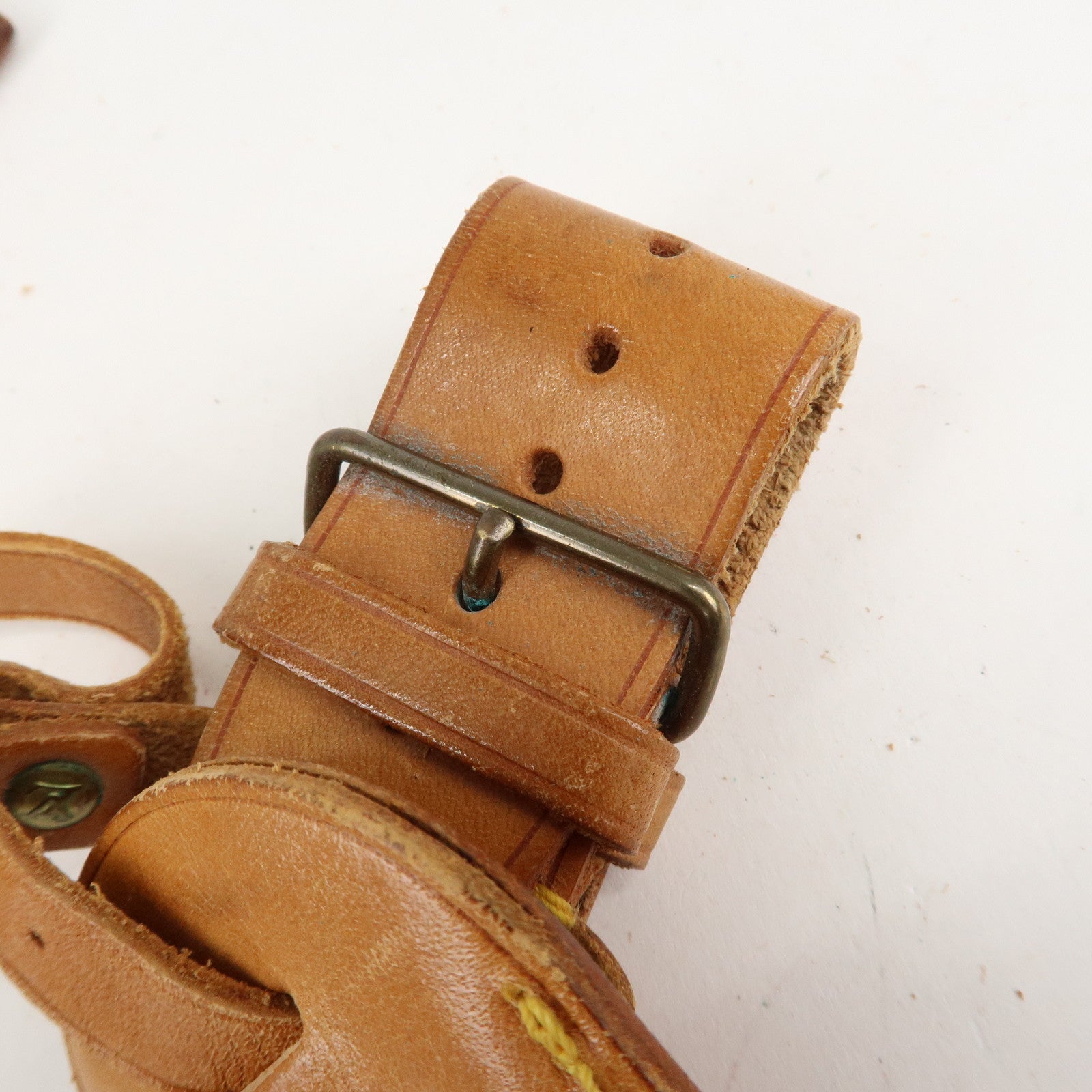 Louis Vuitton Set of 10 Leather Name Tag & Poignet Natural Used
