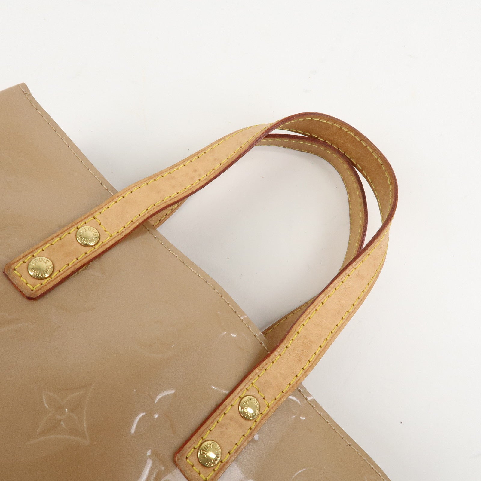 Louis Vuitton Monogram Vernis Lead PM Hand Bag Noisette M91334 Used