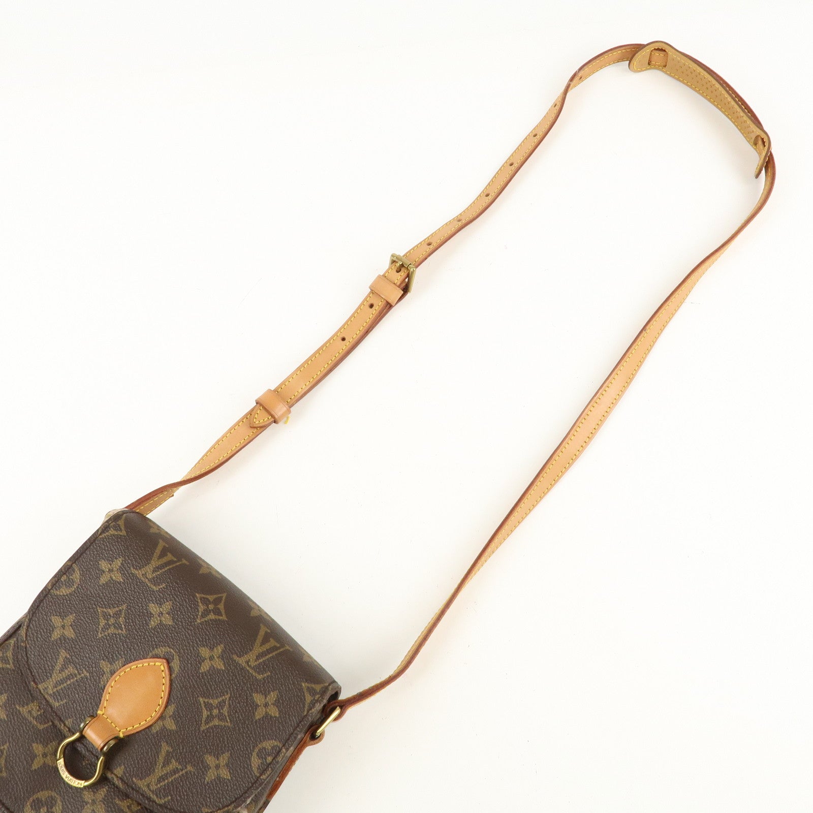 Louis Vuitton Monogram Saint Cloud MM Shoulder Bag Brown M51243 Used