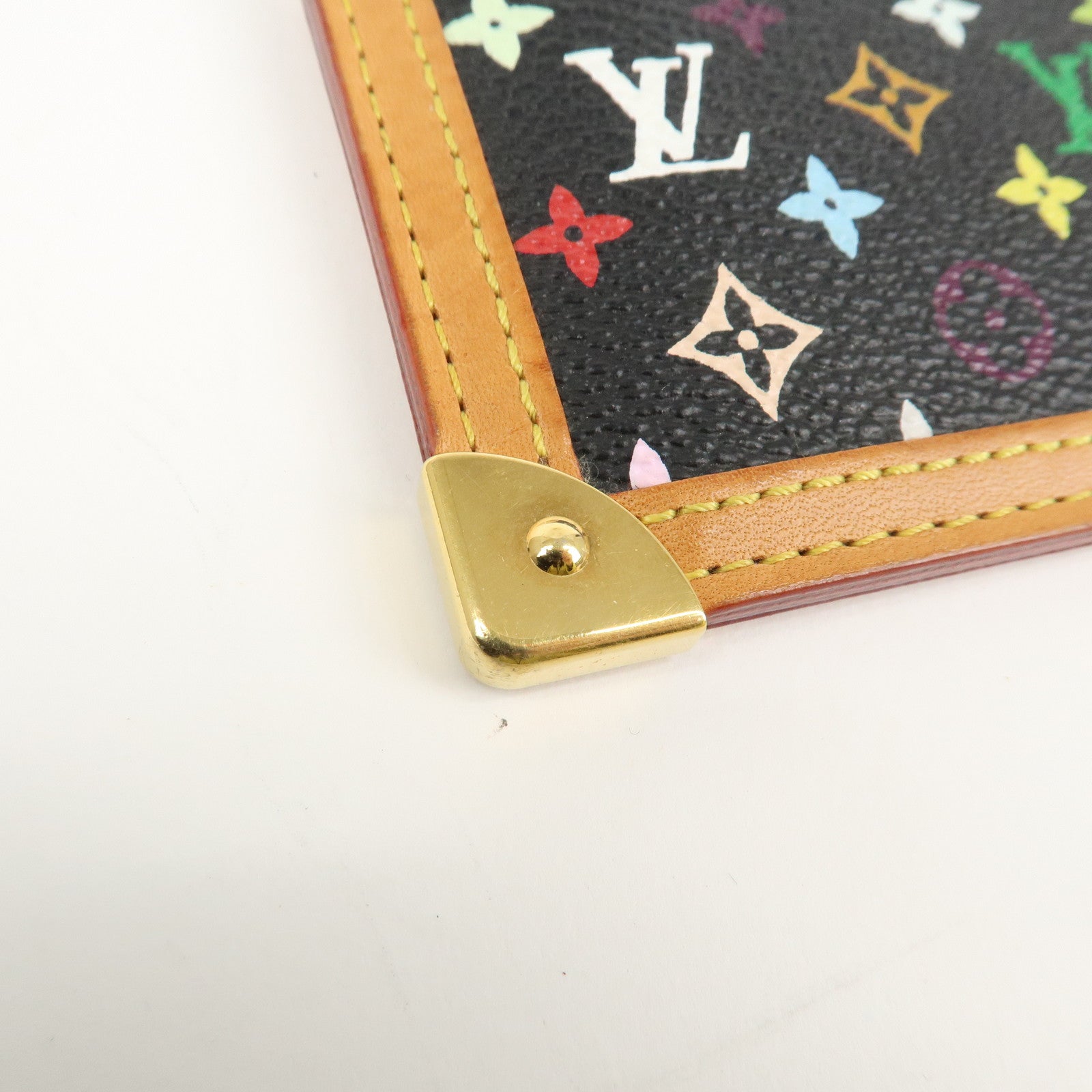 Louis Vuitton Monogram Multicolor Pochette Cles Noir M92654 Used