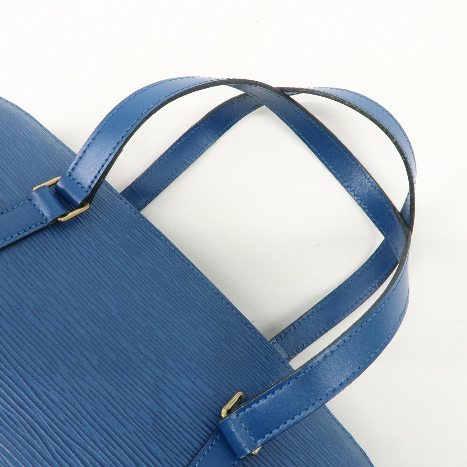 Louis Vuitton Epi Soufflot Shoulder Bag Hand Bag Blue M52222 Used