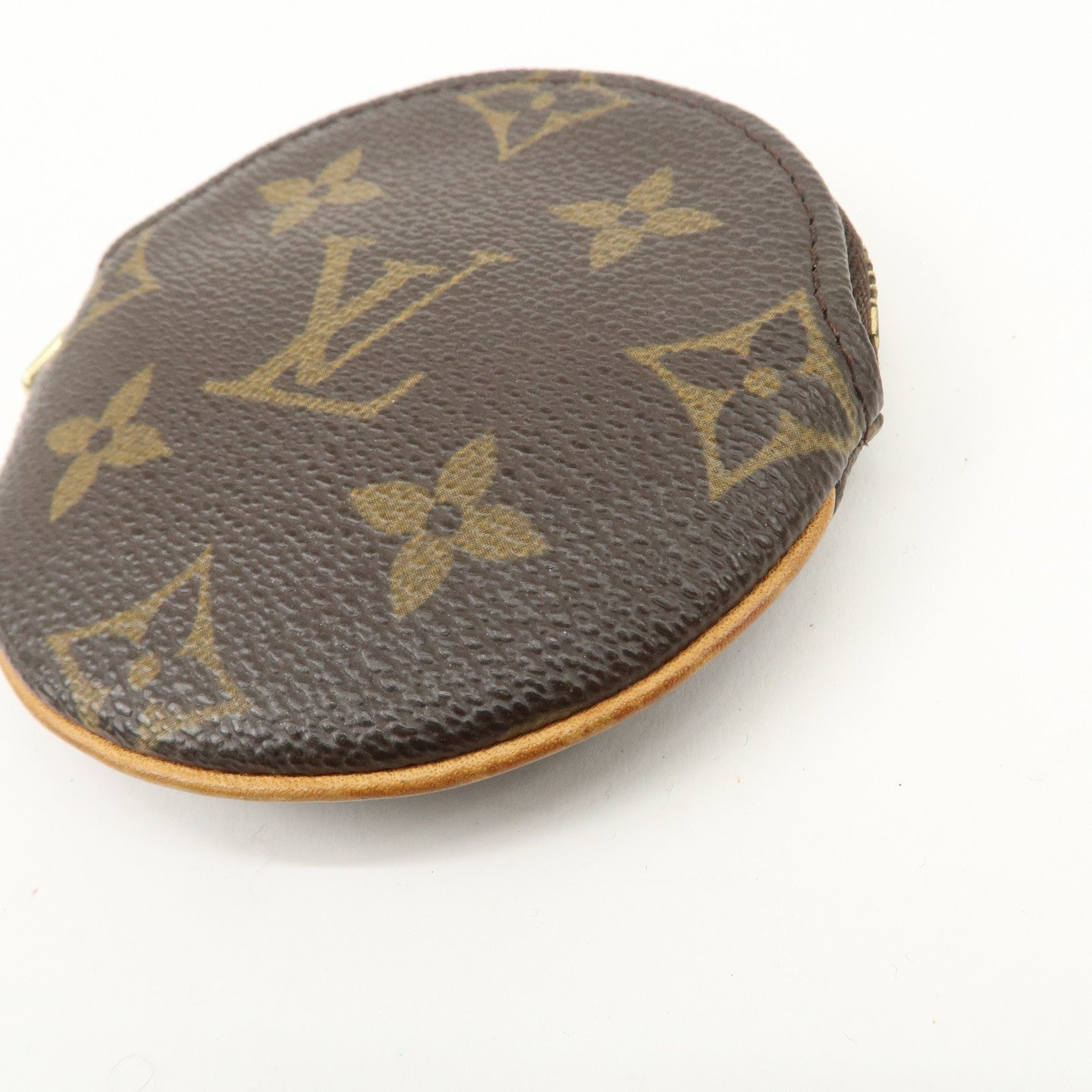 Louis Vuitton Monogram Porte Monnaie Rond Coin Case M61926 Used
