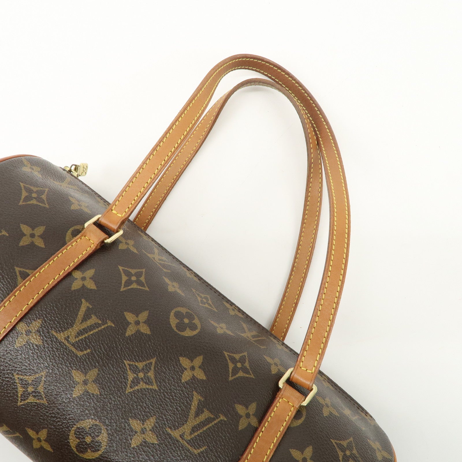 Louis Vuitton Monogram Papillon 30 Hand Bag New Style Brown M51385 Used
