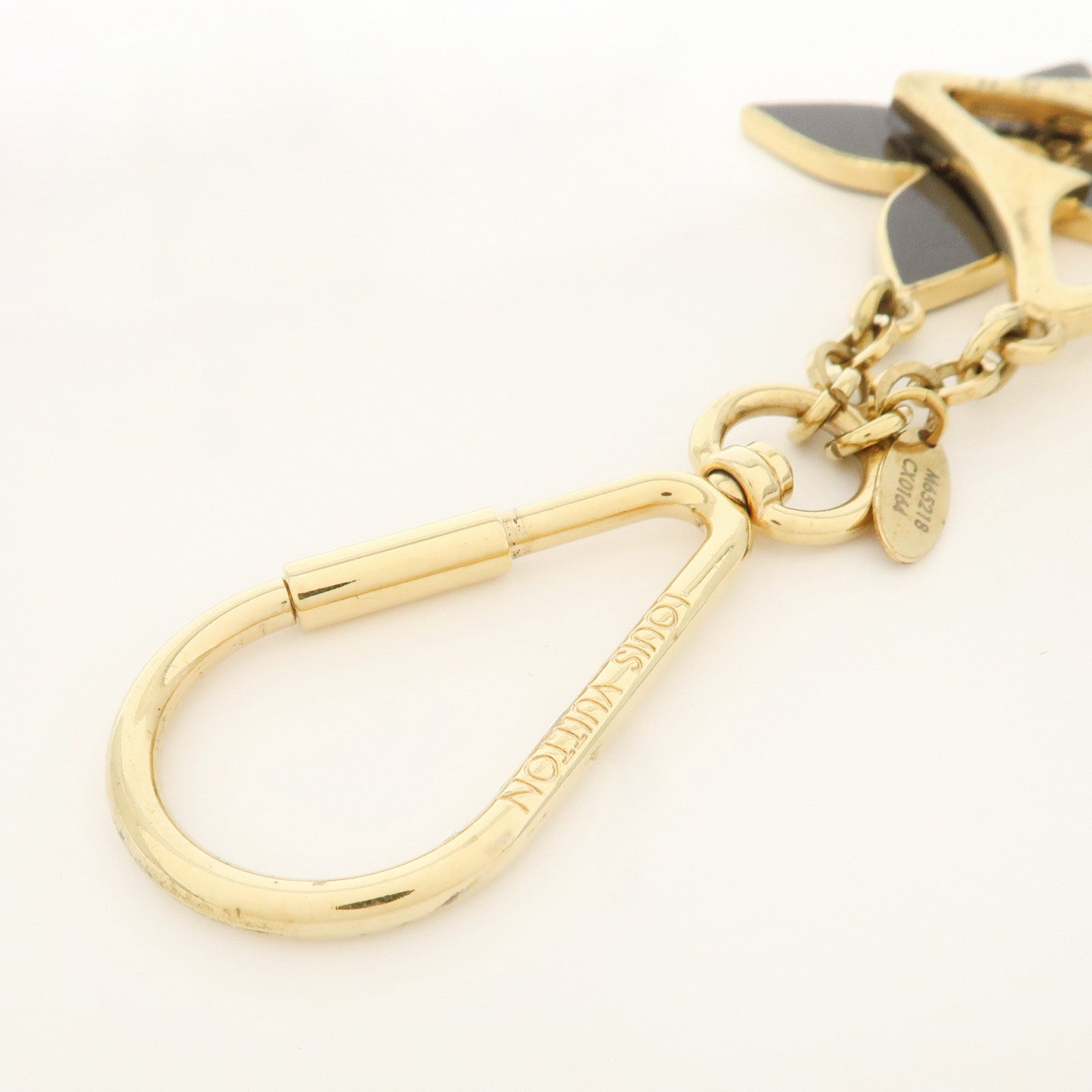 Louis Vuitton Porte Cles Puzzle Bag Charm Gold Dark Brown M65218 Used