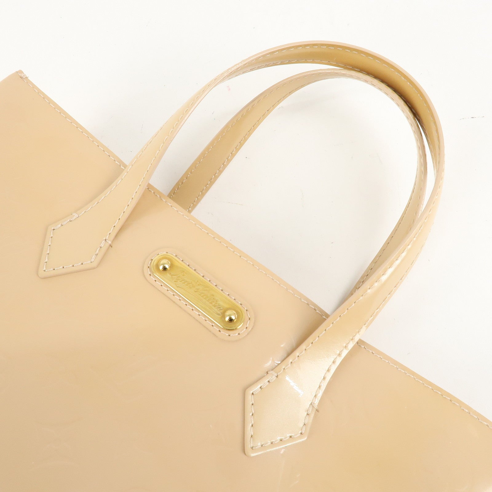 Louis Vuitton Monogram Vernis Wilshire PM Hand Bag M91642 Used