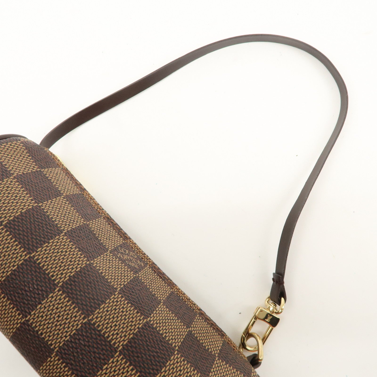 Louis Vuitton Damier Ebene Pouch for Papillon Bag Brown Used