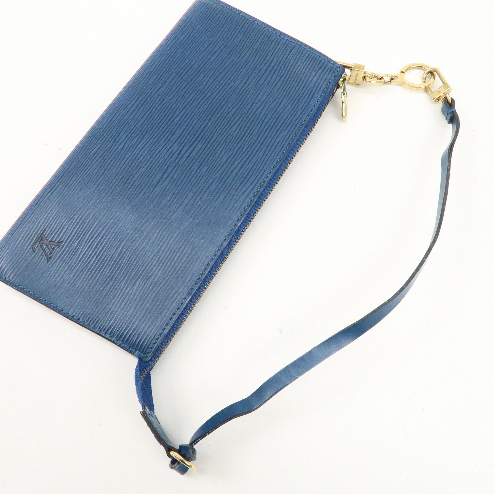 Louis Vuitton Epi Pochette Accessoires Hand Bag Toledo Blue M52947 Used