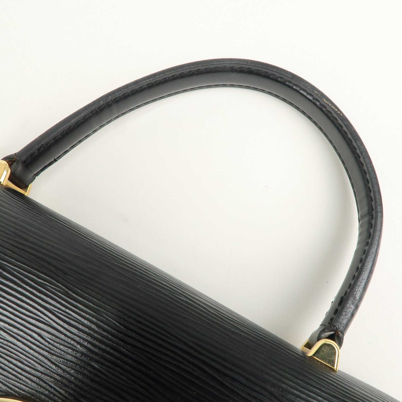 Louis Vuitton Epi Leather Malesherbes Hand Bag Black M523 72 Used
