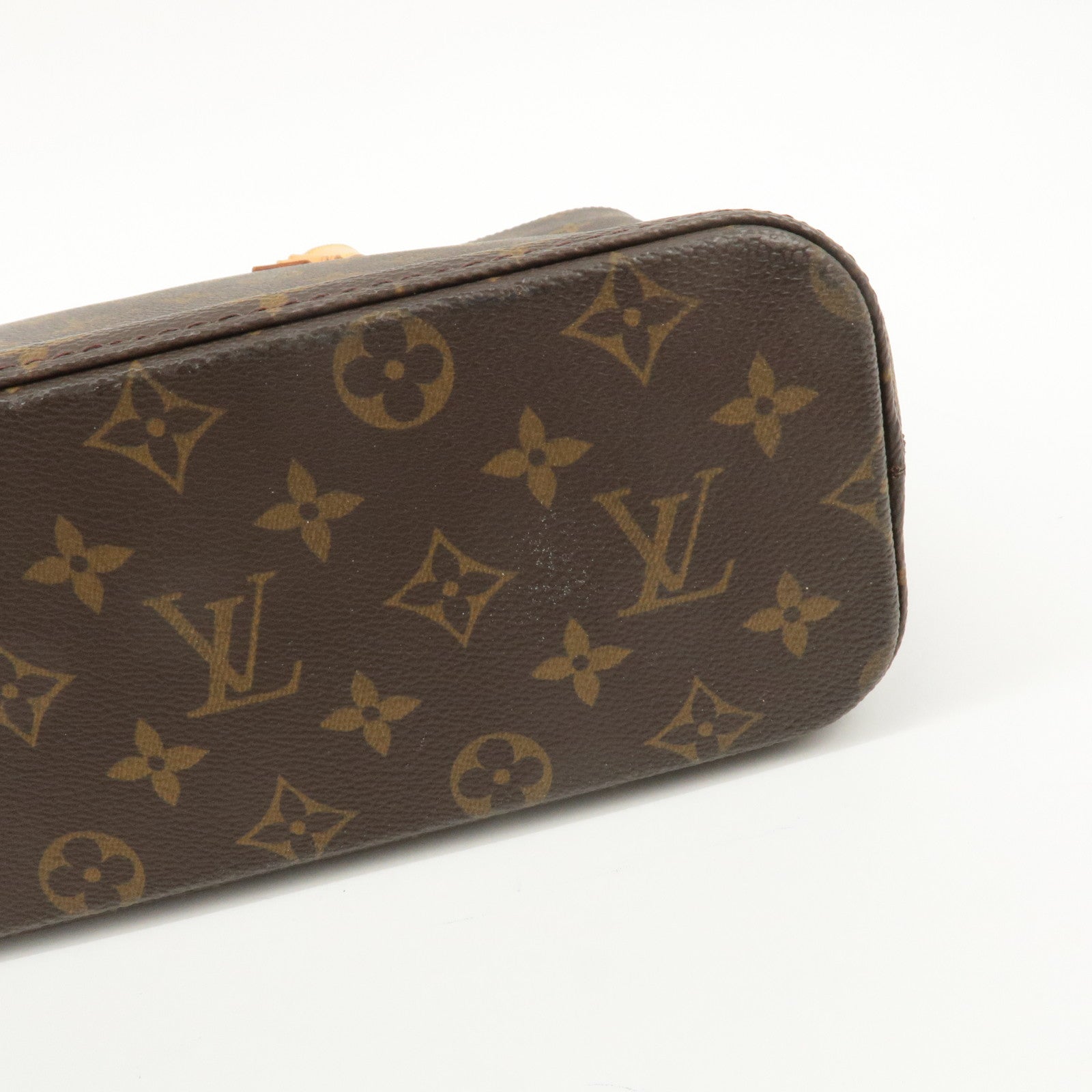 Louis Vuitton Monogram Luco Tote Bag Hand Bag Brown M51155 Used