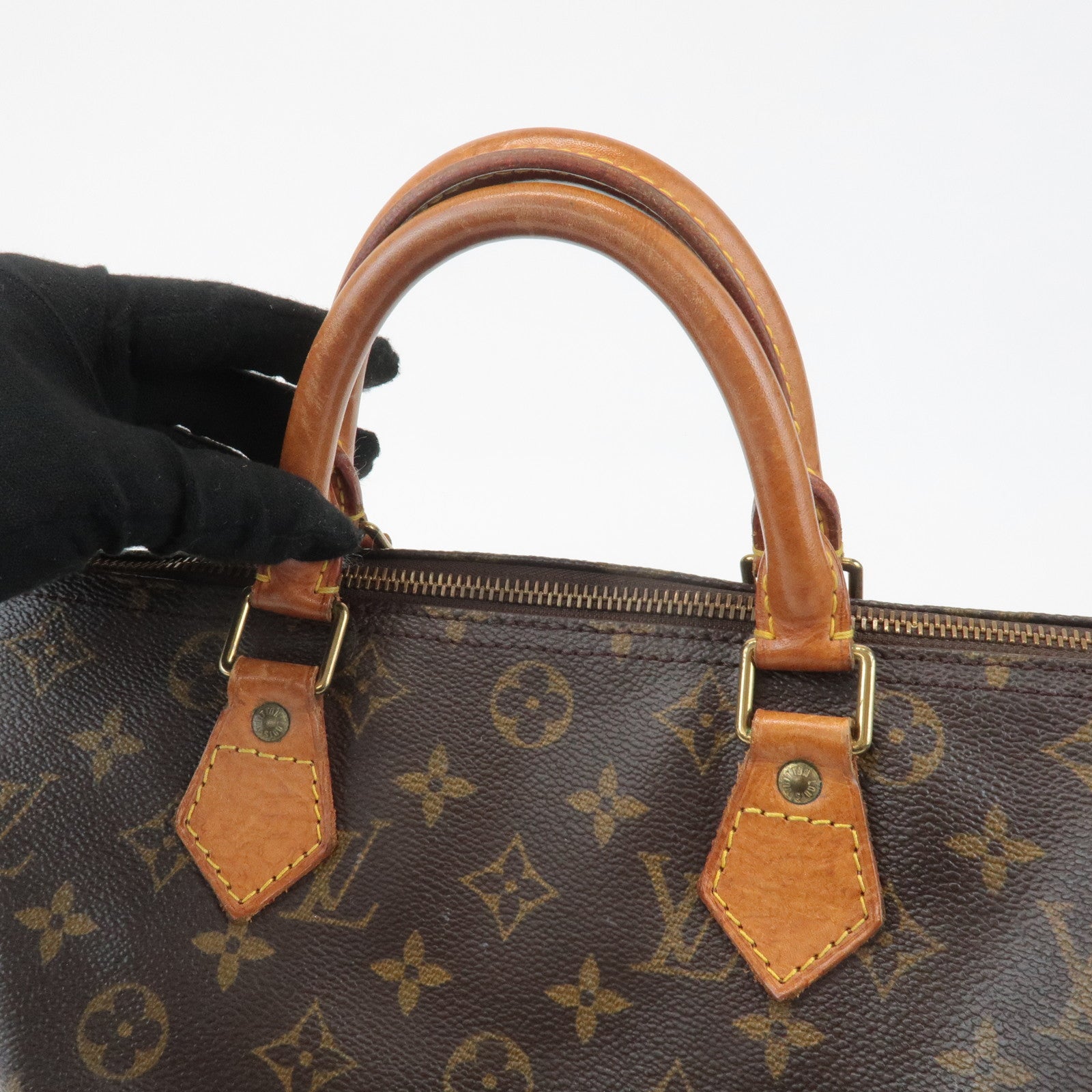 Louis Vuitton Monogram Speedy 30 Hand Bag Boston Bag M41526 Used