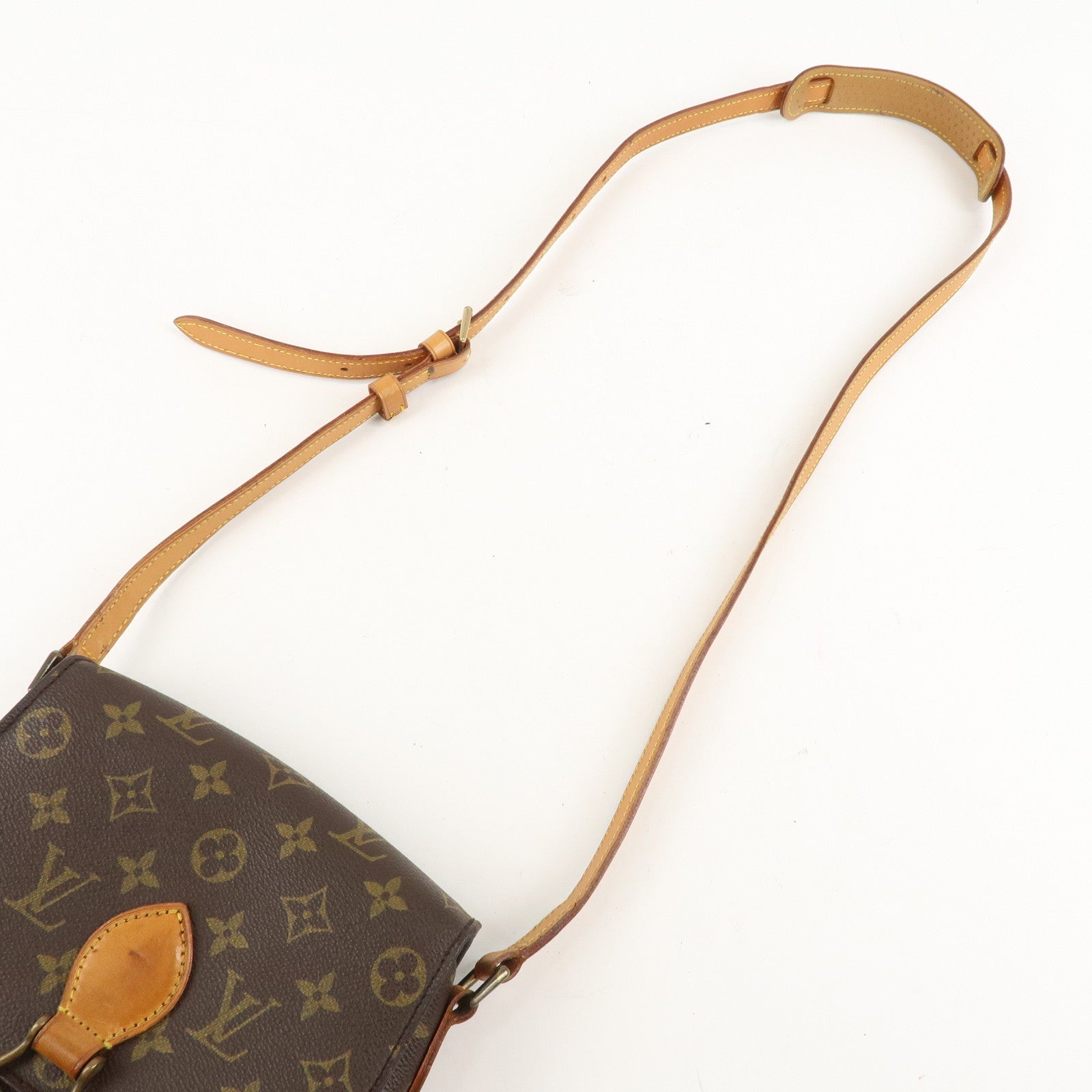 Louis Vuitton Monogram Saint Cloud MM Shoulder Bag Brown M51243 Used