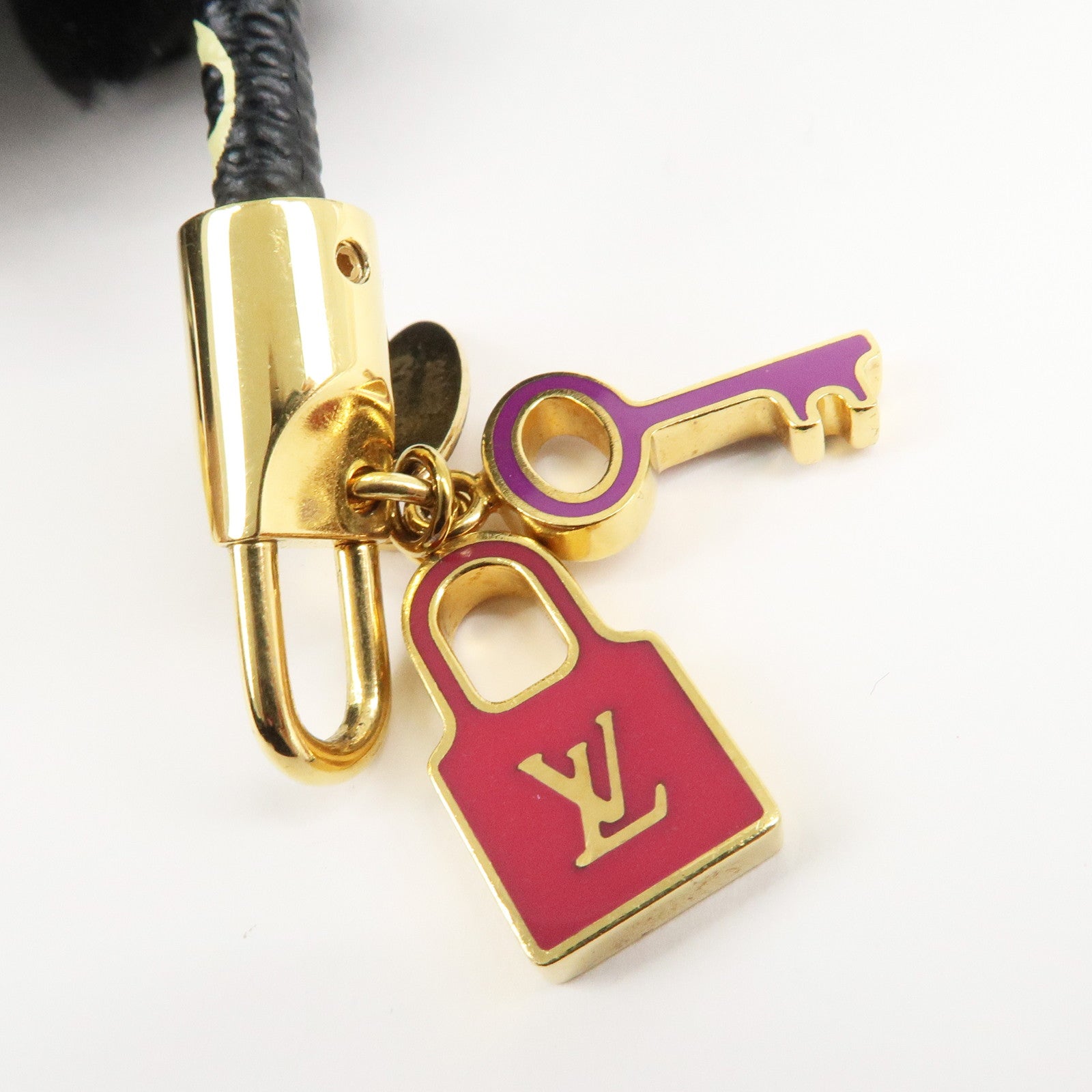 Louis Vuitton Monogram Multicolor Bracelet Lock It Noir M6603F Used