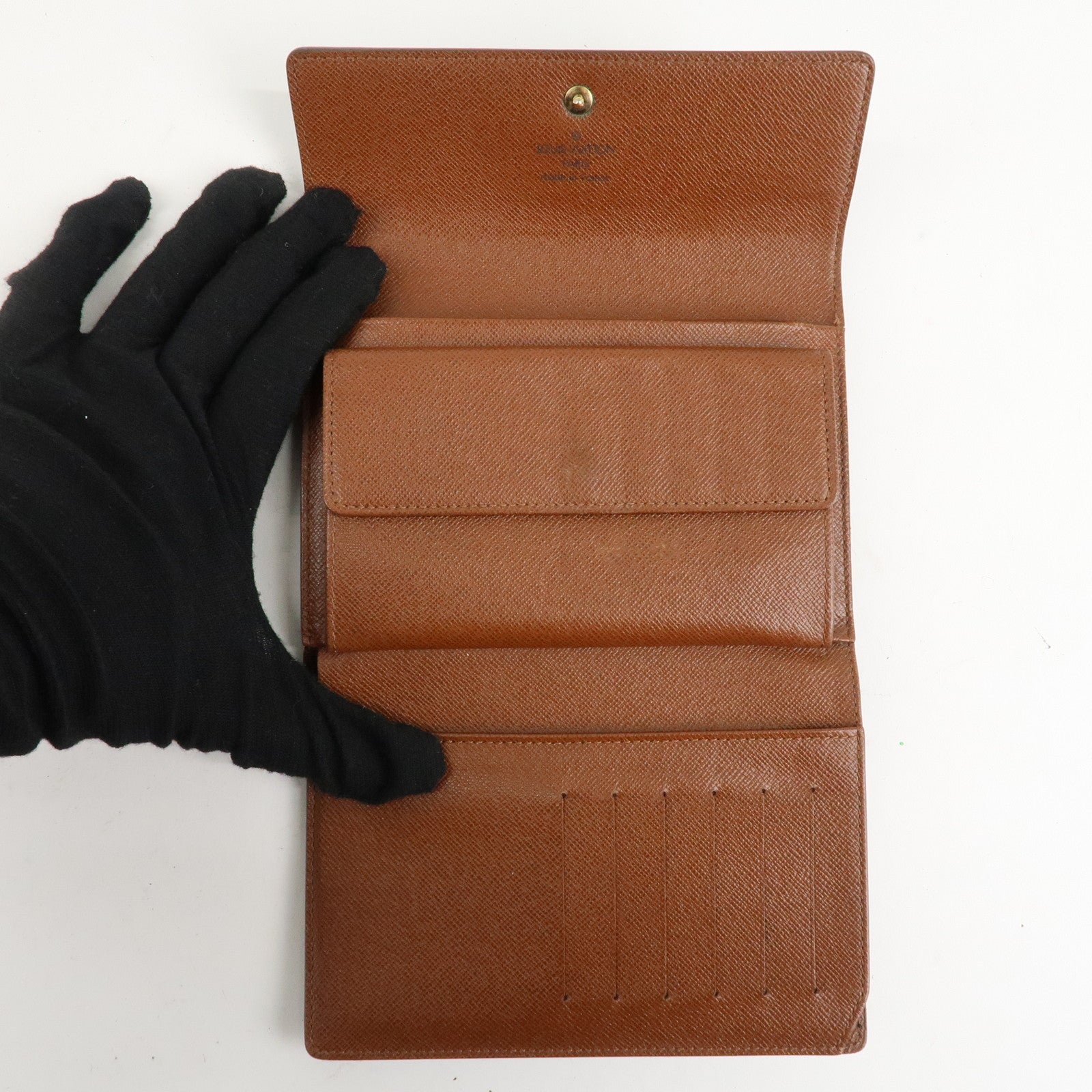 Louis Vuitton Monogram Set of 2 Bi-fold Wallet Brown M61202 Used