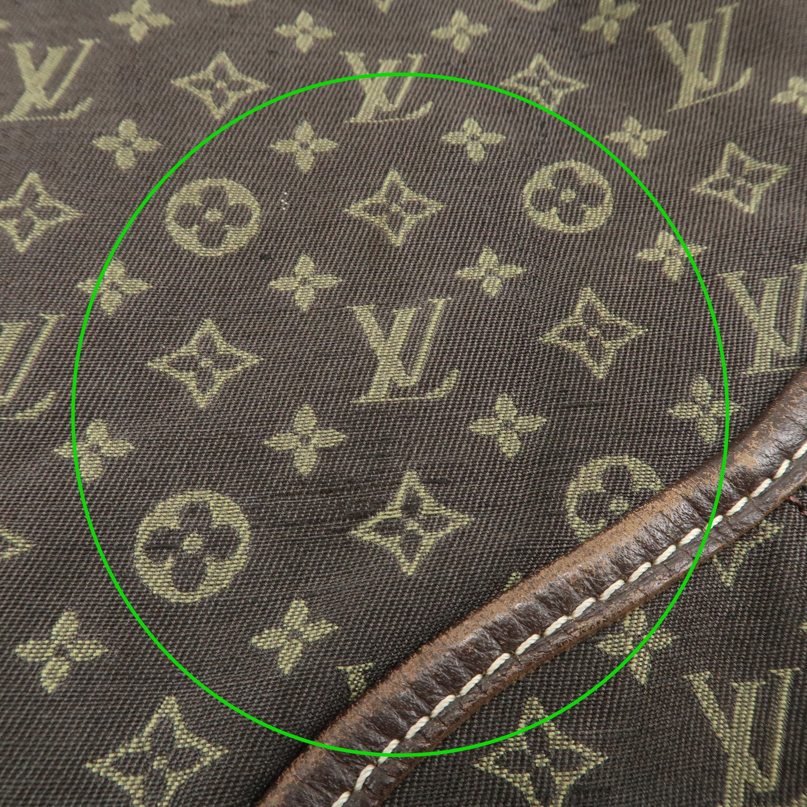 Louis Vuitton Monogram Mini Lin Manon MM Shoulder Bag Ebene M95619 Used