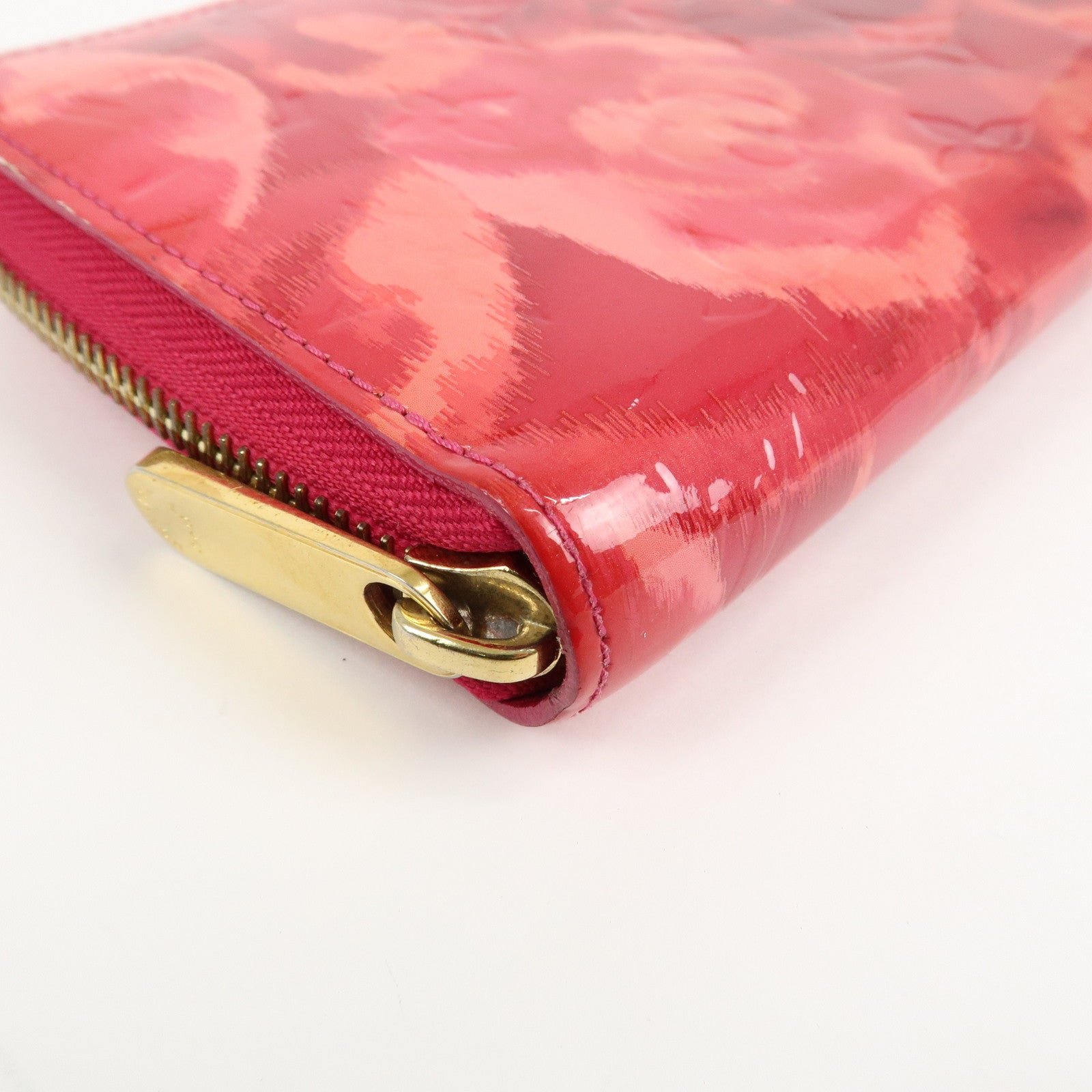 Louis Vuitton Monogram Vernis Ikat Flower Zippy Wallet M90019 Used