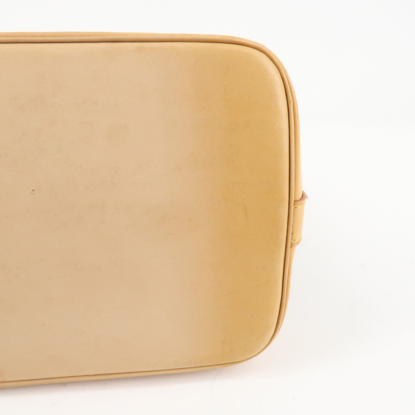 Louis Vuitton Monogram Alma Hand Bag Brown Gold Hardware M51130 Used