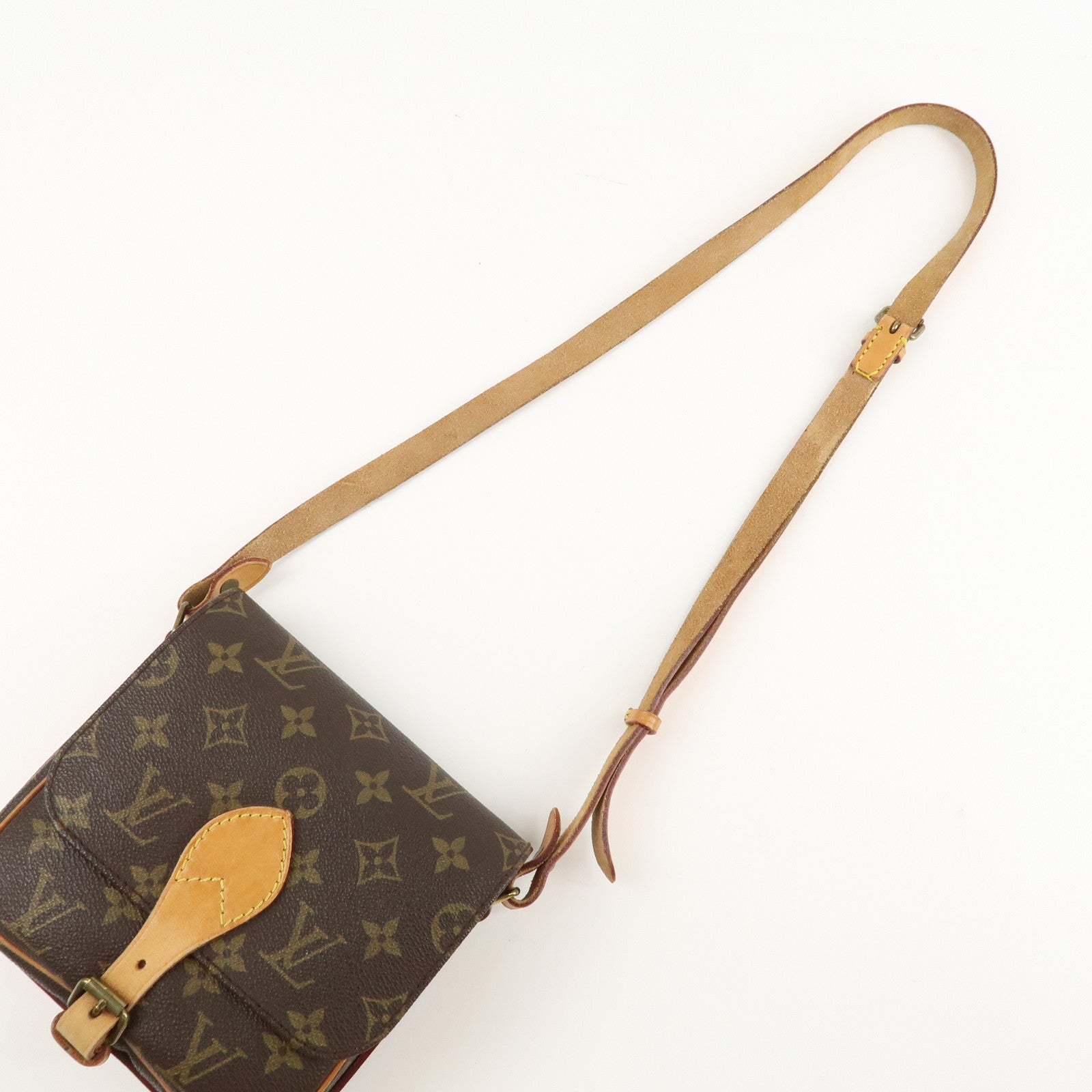 Louis Vuitton Monogram Mini Cartouchiere Shoulder Bag M51254 Used