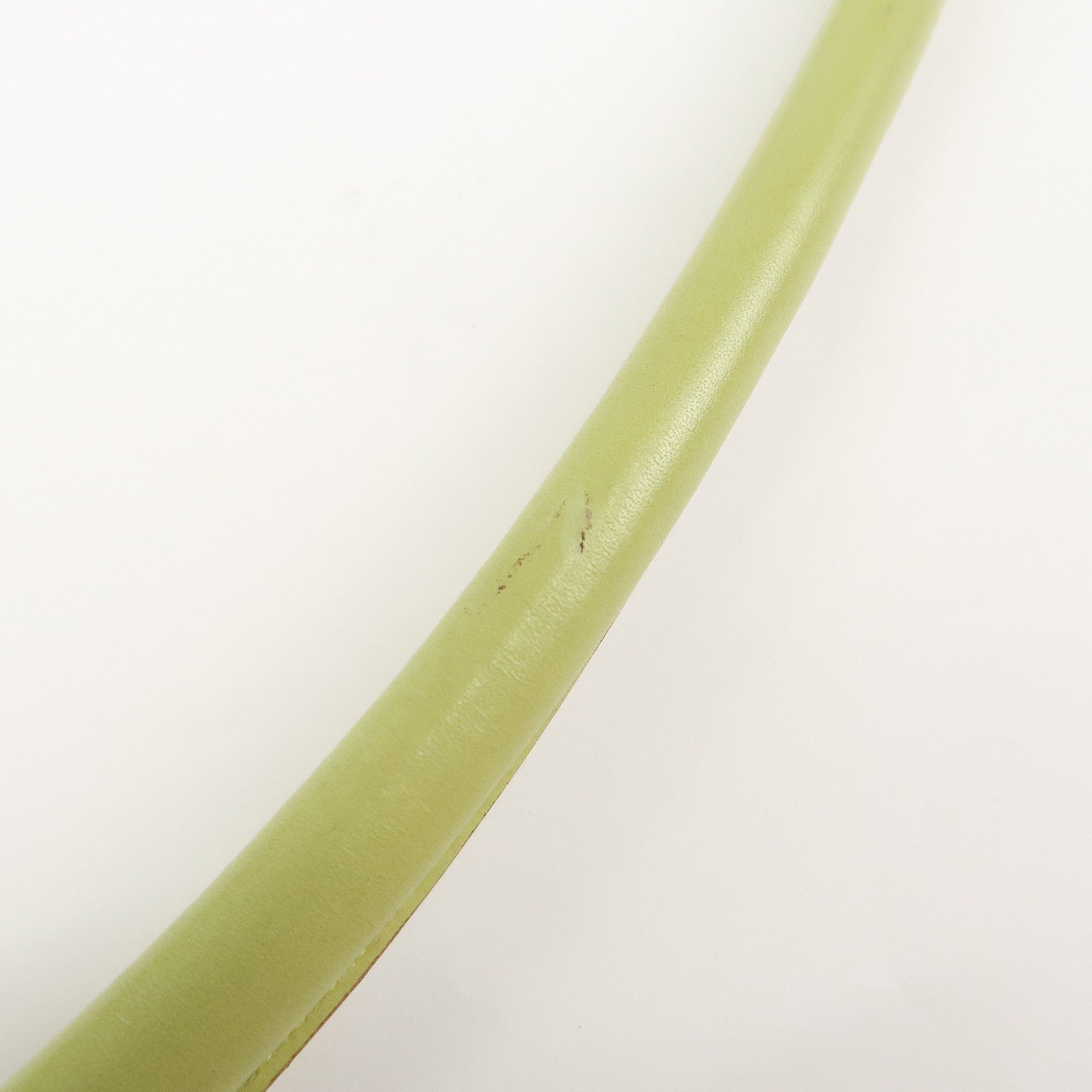 PRADA Leather Shoulder Bag Hand Bag Light Green B10689 Used