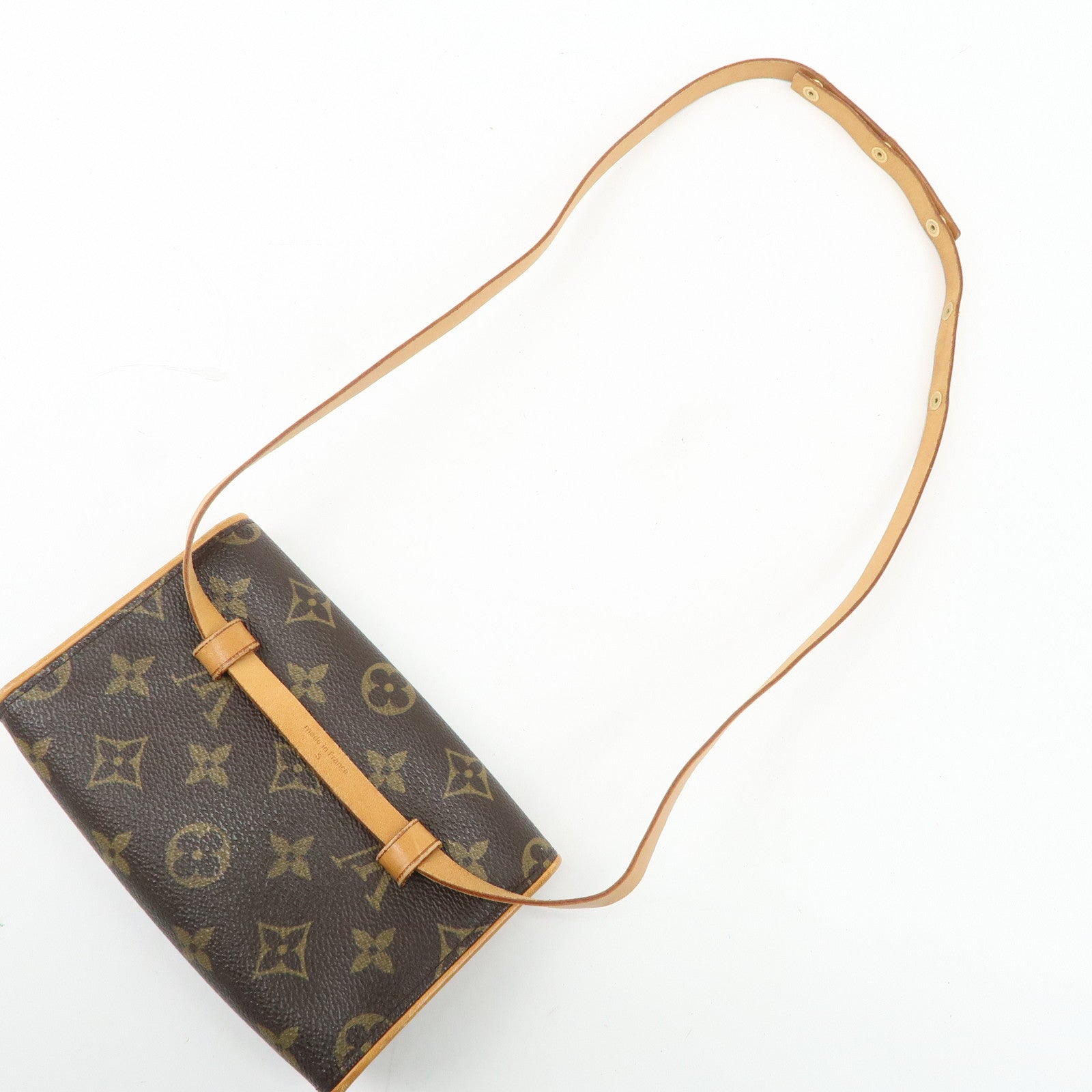 Louis Vuitton Monogram Pochette Florentine Waist Bag Belt S M51855 Used