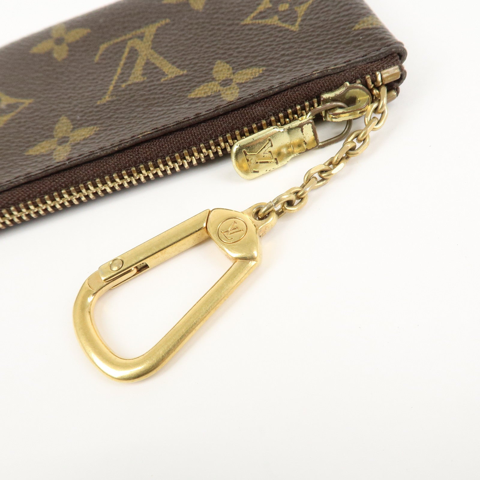 Louis Vuitton Monogram Pochette Cles Coin Case Key Case M62650 Used