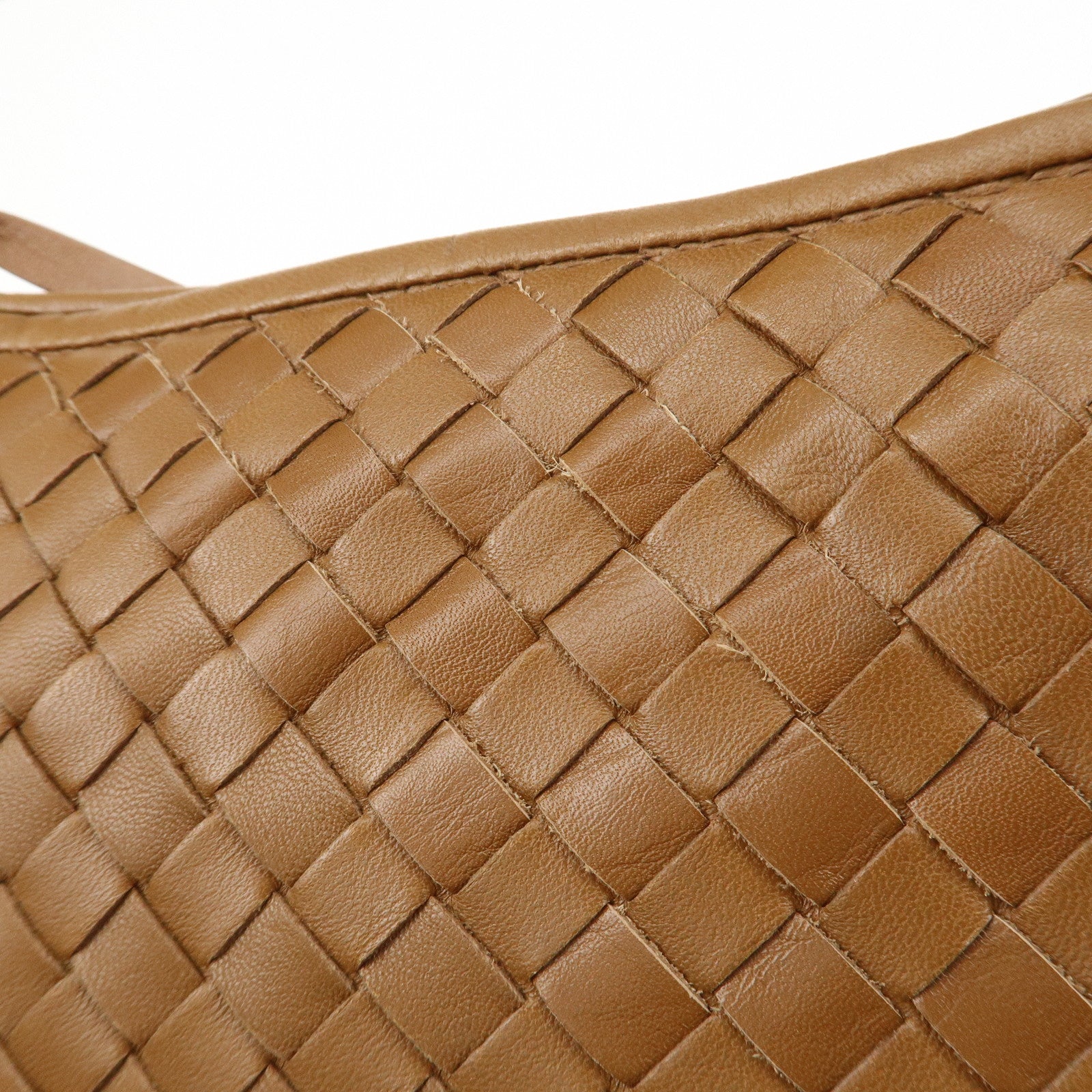 BOTTEGA VENETA Hobo Intrecciato Leather Shoulder Bag Brown 115653 Used