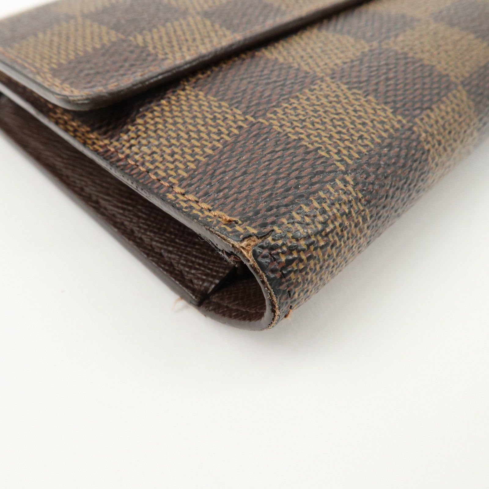 Louis vuitton Damier Porte Tresor International Long Wallet N61215 Used