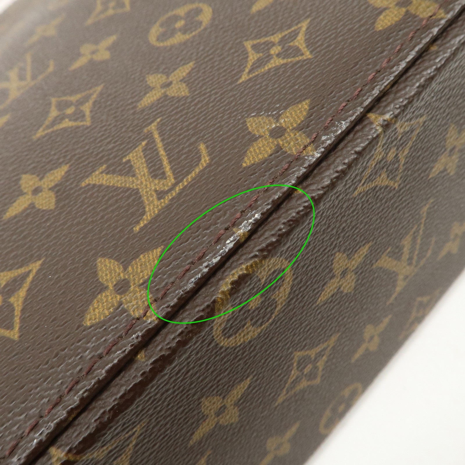 Louis Vuitton Monogram Luco Tote Bag Hand Bag Brown M51155 Used